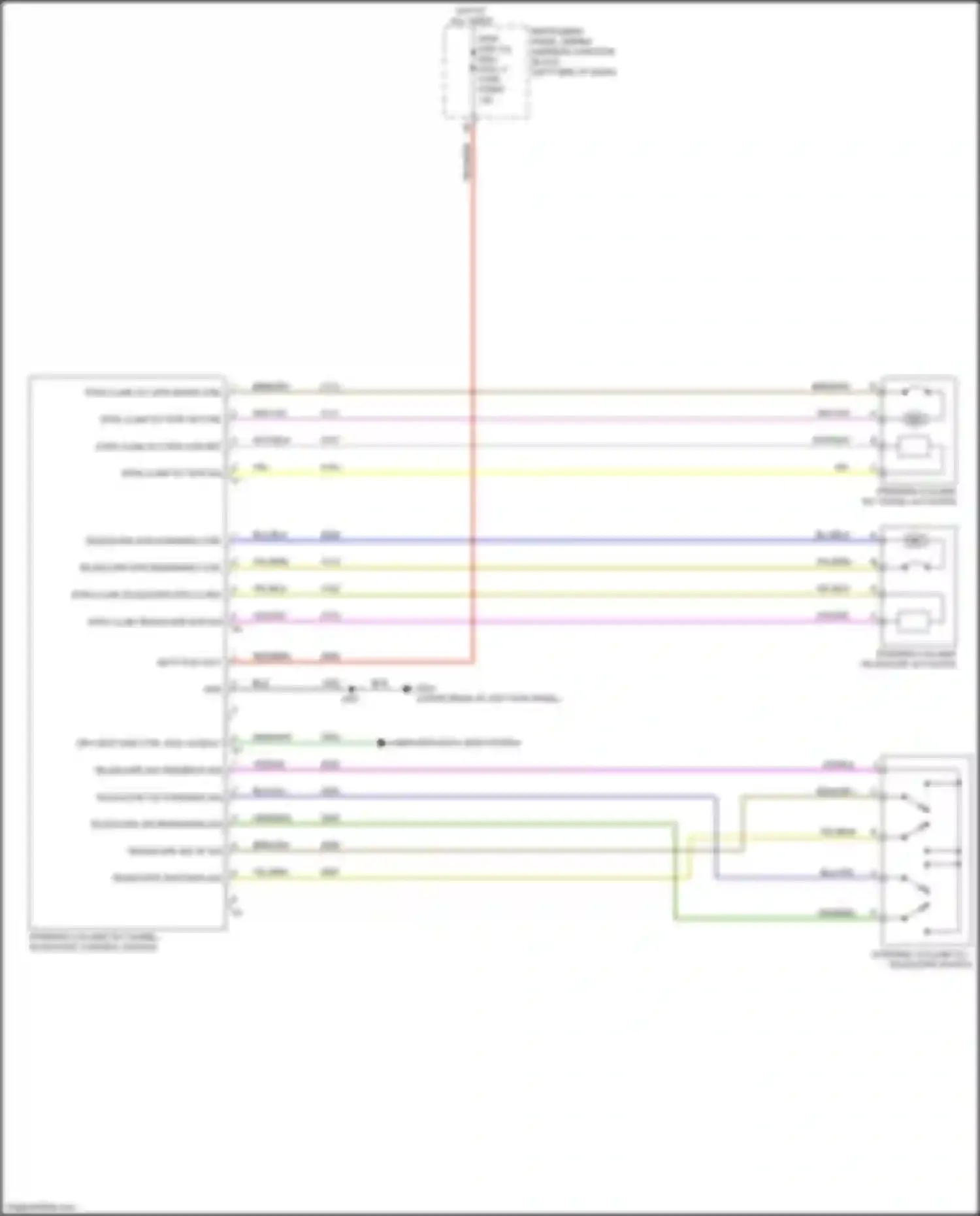 Wiring diagram telescope mtr forward ctrl for Cadillac CT4 I (2019-2024) (1 of 1)