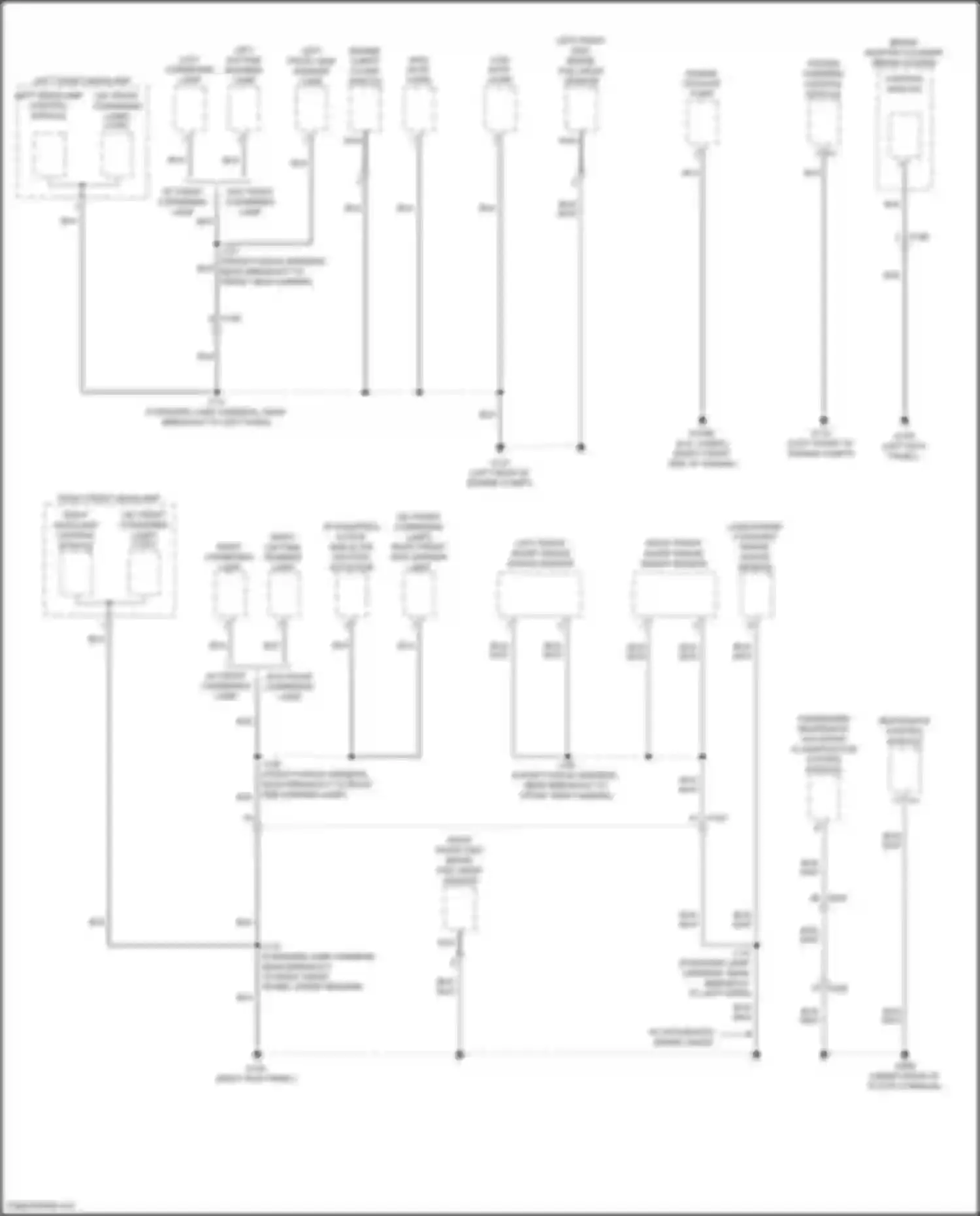 CT5-V Cadillac I (2019-2024): Ground distribution circuit (1 of 7)