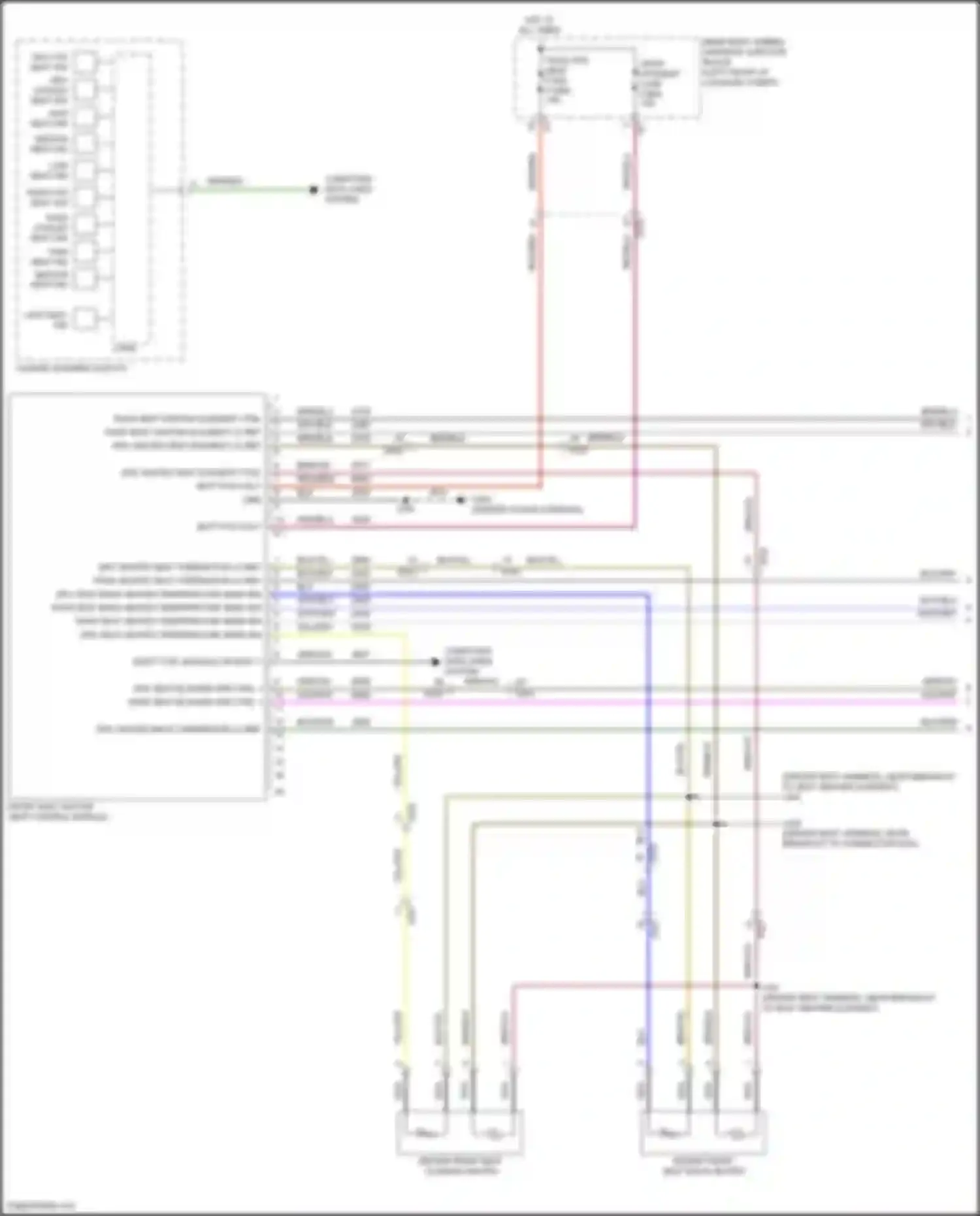 CT5-V Cadillac I (2019-2024): Front heated seats circuit (1 of 2)
