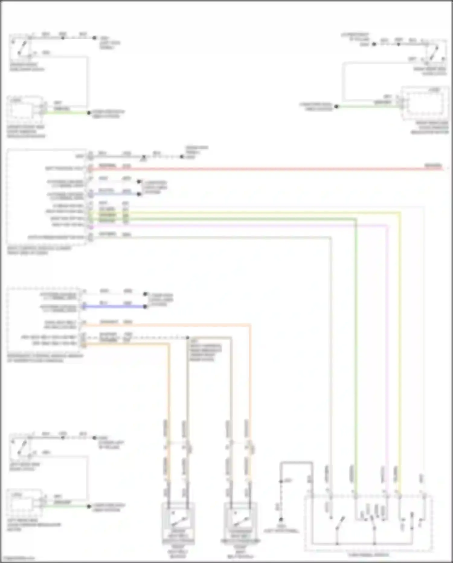 CT5-V Cadillac I (2019-2024): Warning systems circuit (1 of 2)