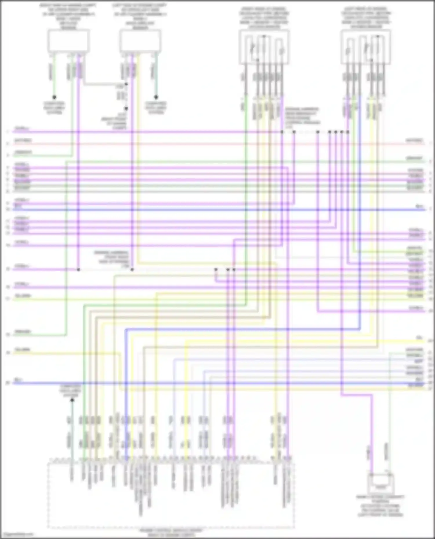Wiring diagram bank 2 mass airflow sensor for Cadillac CT5-V I (2019-2024) (3 of 3)