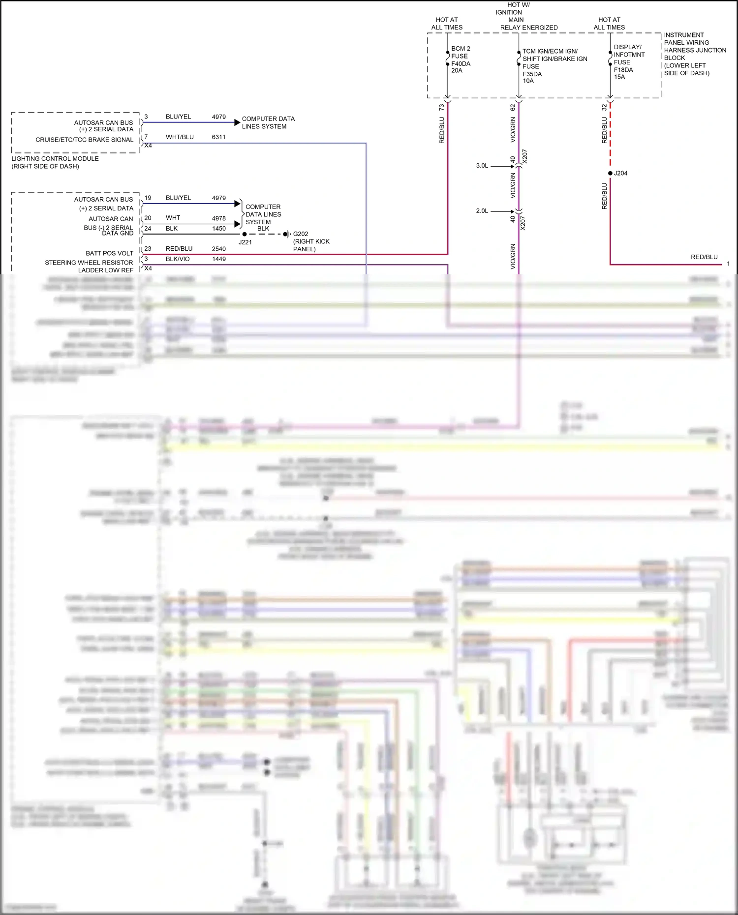 Cadillac CT5-V I (2019-2024) computer data lines system wiring diagram  (64 of 122)
