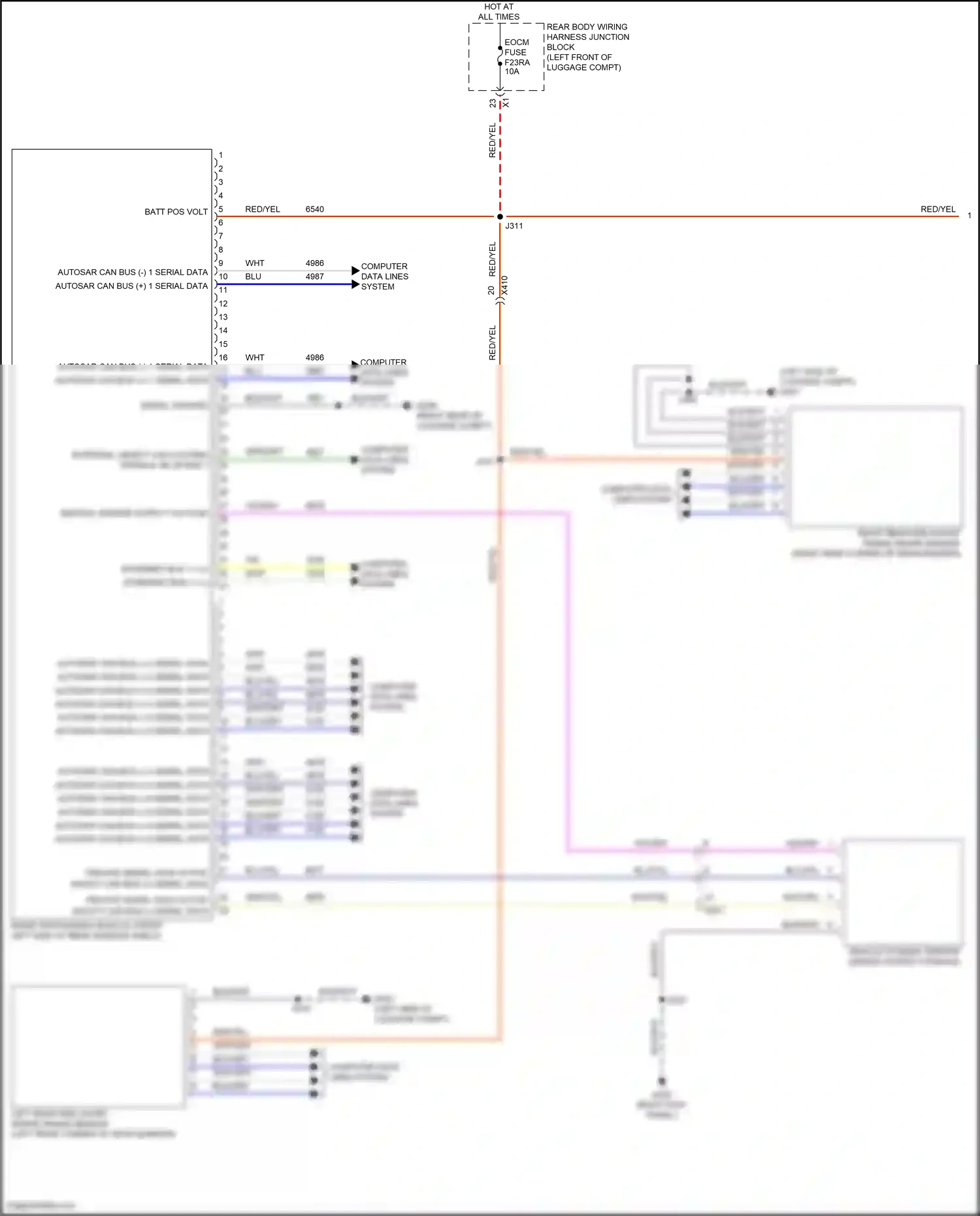 Cadillac CT5-V I (2019-2024) computer data lines system wiring diagram  (51 of 122)