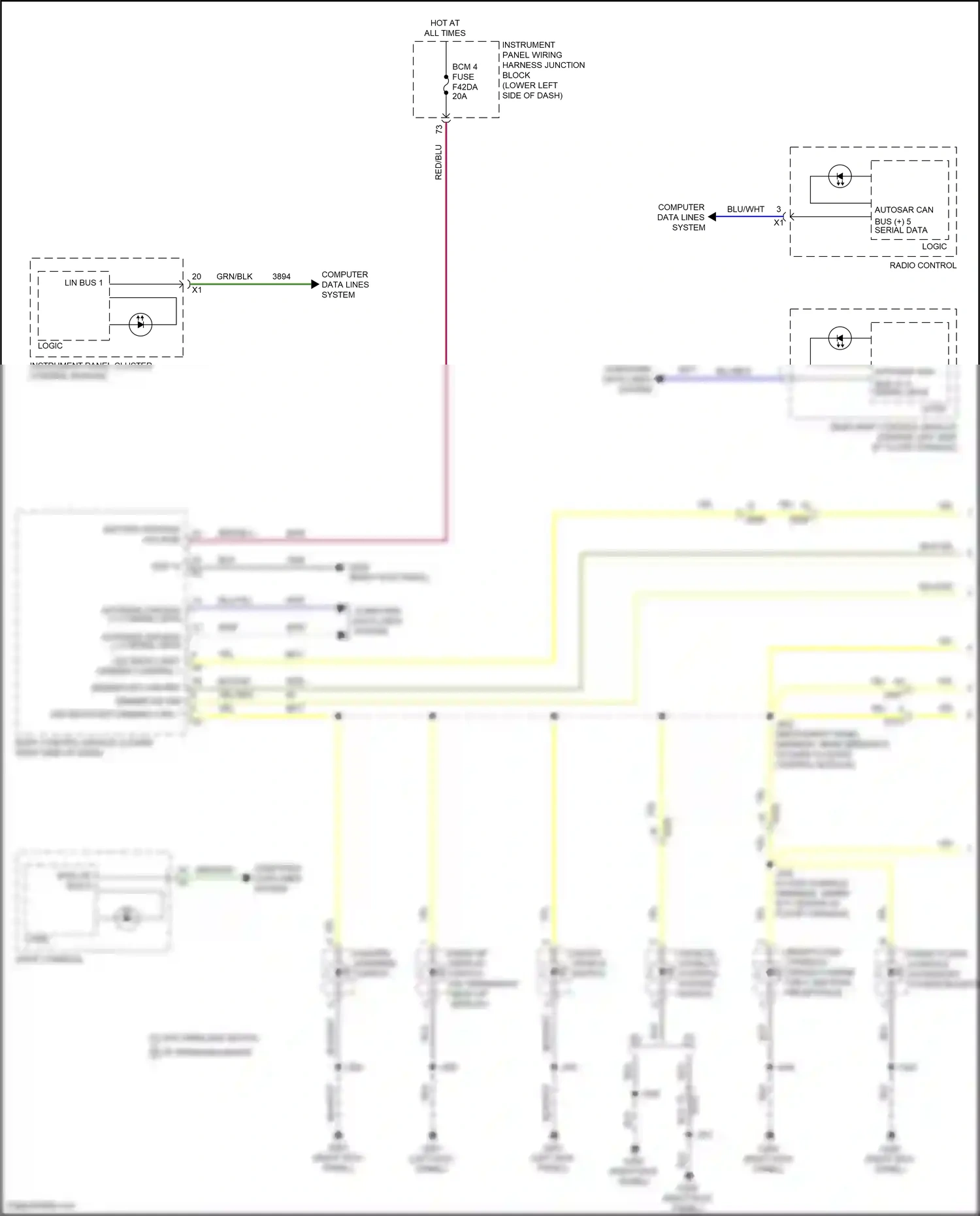 Cadillac CT5-V I (2019-2024) computer data lines system wiring diagram  (66 of 122)