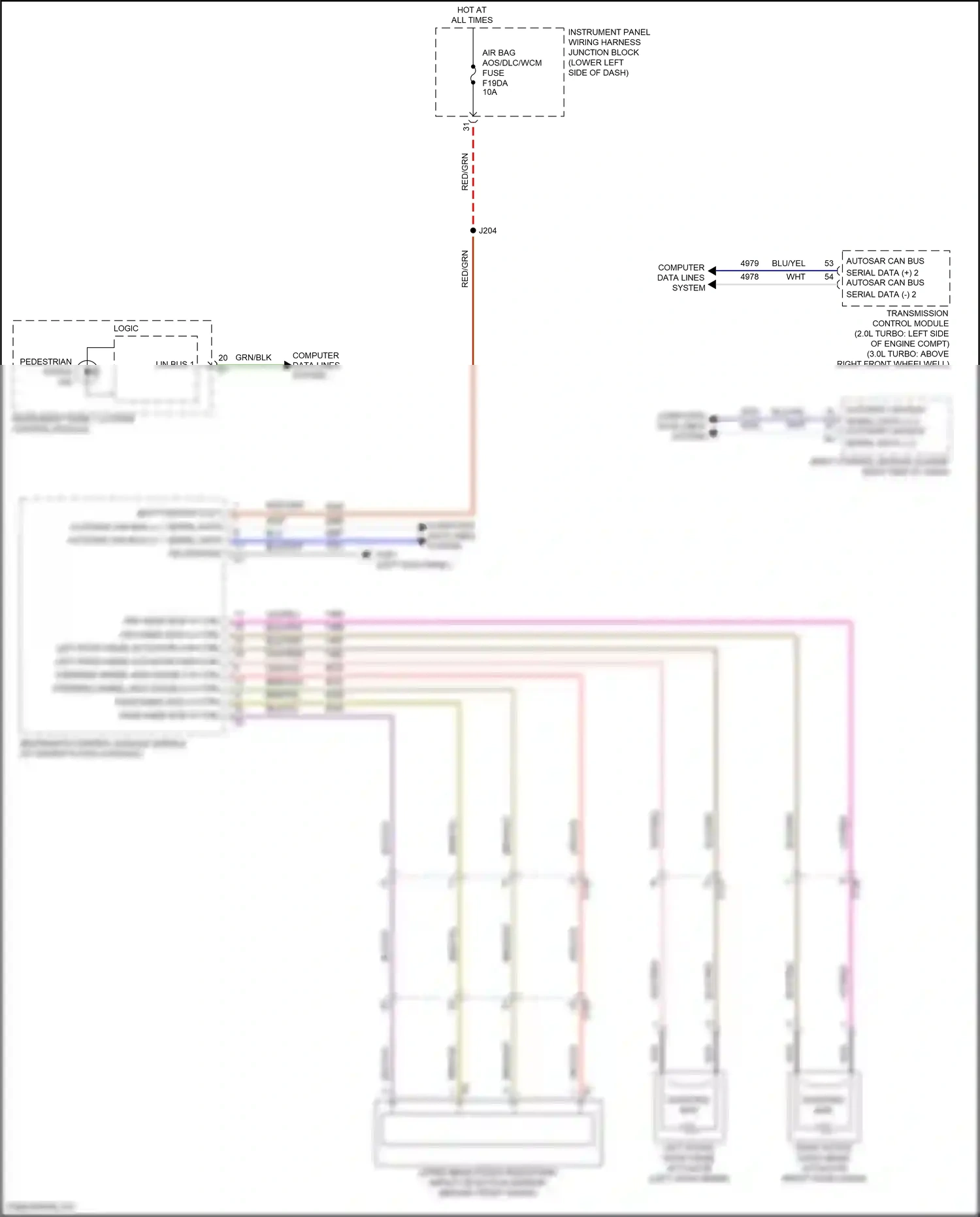 Cadillac CT5-V I (2019-2024) computer data lines system wiring diagram  (36 of 122)