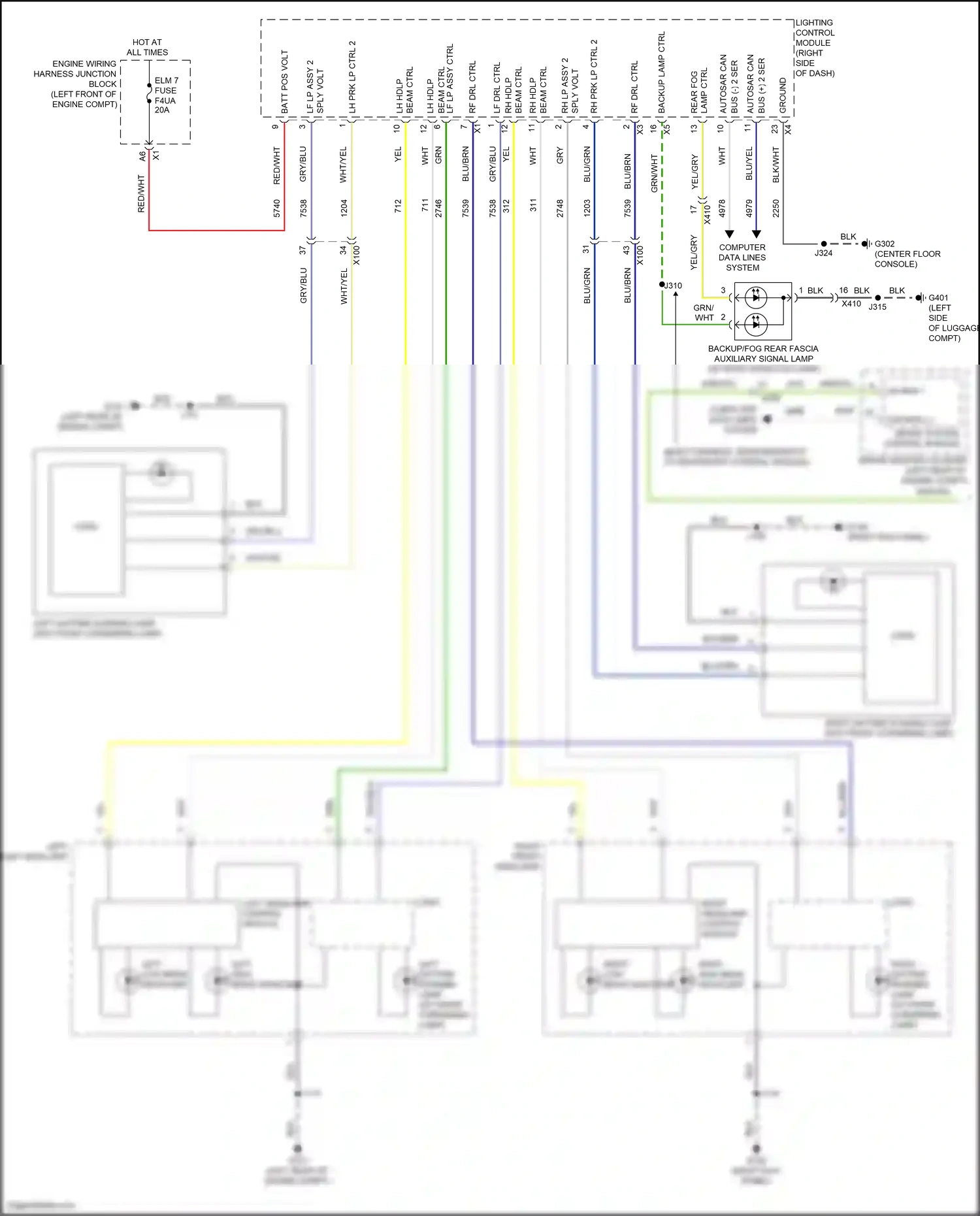 Cadillac CT5-V I (2019-2024) computer data lines system wiring diagram  (76 of 122)