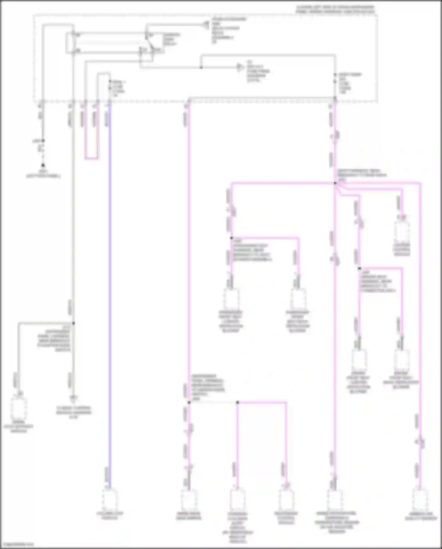 Wiring diagram driver front seat cushion ventilation blower for Cadillac CT5-V I (2019-2024) (3 of 3)