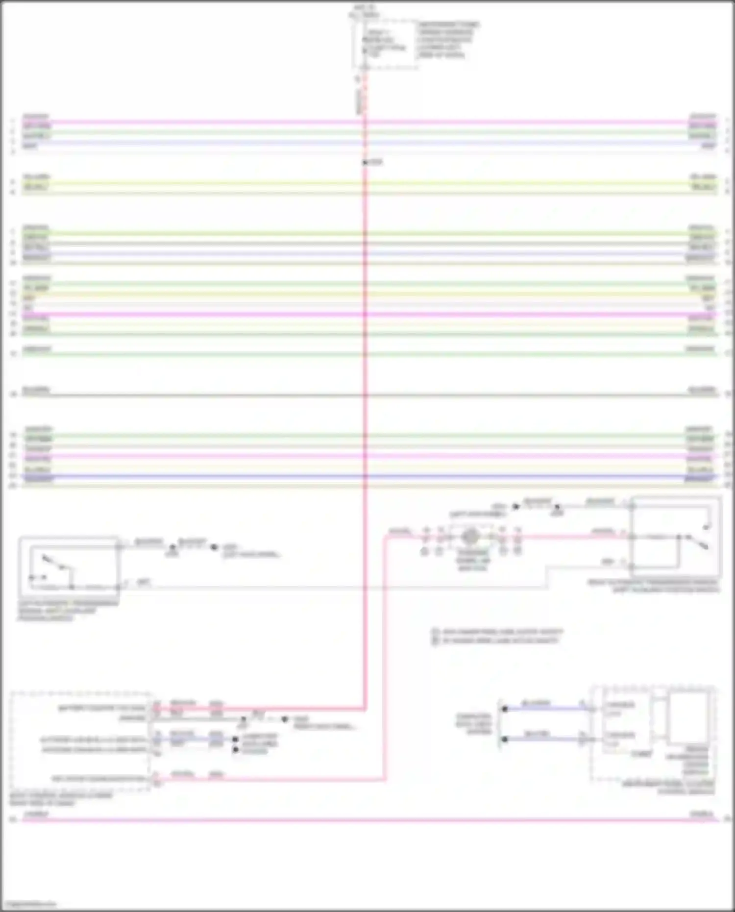 Wiring diagram driver information center display for Cadillac CT5-V I (2019-2024) (1 of 23)