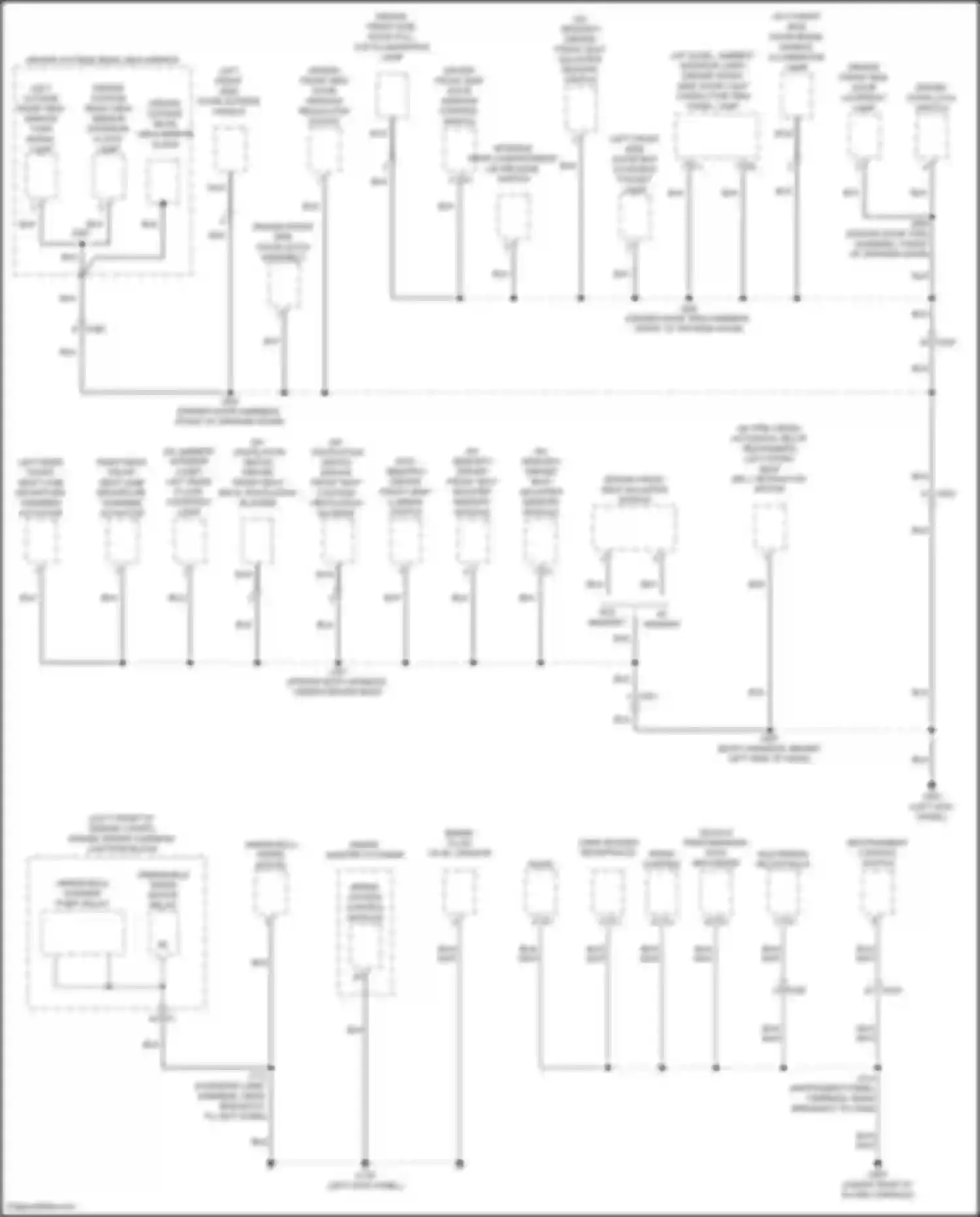 Wiring diagram driver outside rear view mirror glass for Cadillac CT5-V I (2019-2024) (3 of 5)