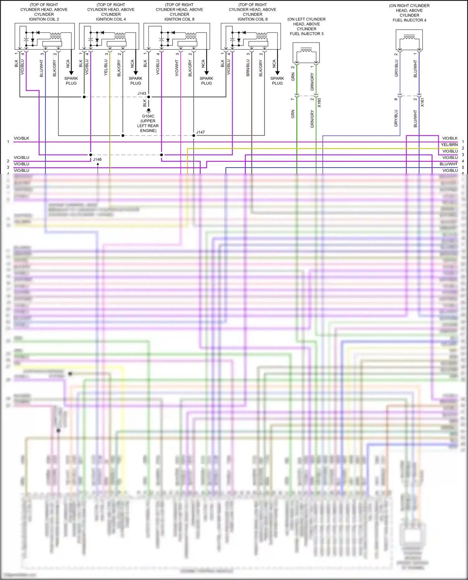 Cadillac CT5-V I (2019-2024) engine control module wiring diagram  (22 of 23)