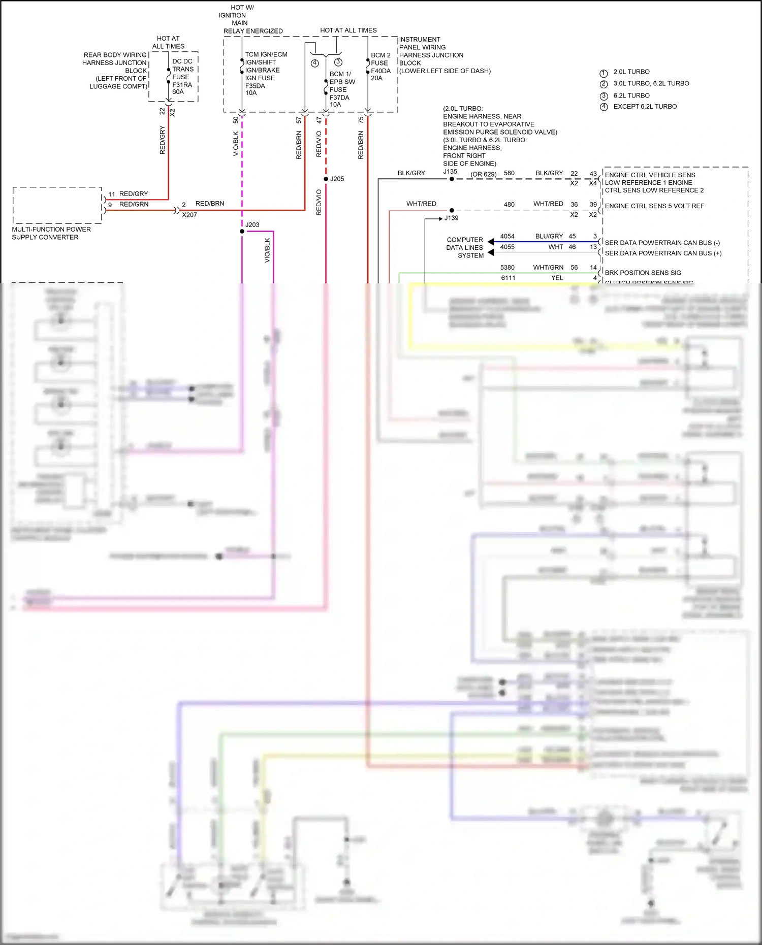 Cadillac CT5-V I (2019-2024) engine control module wiring diagram  (11 of 23)