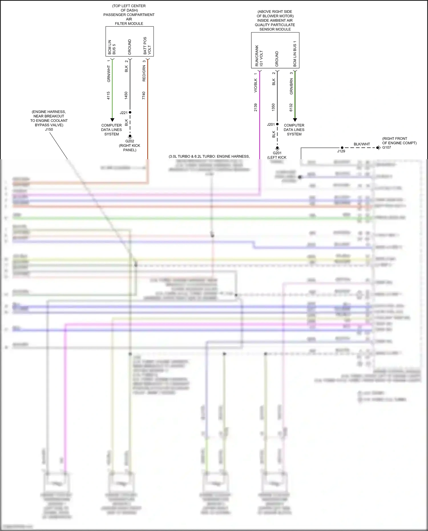 Cadillac CT5-V I (2019-2024) engine control module wiring diagram  (1 of 23)