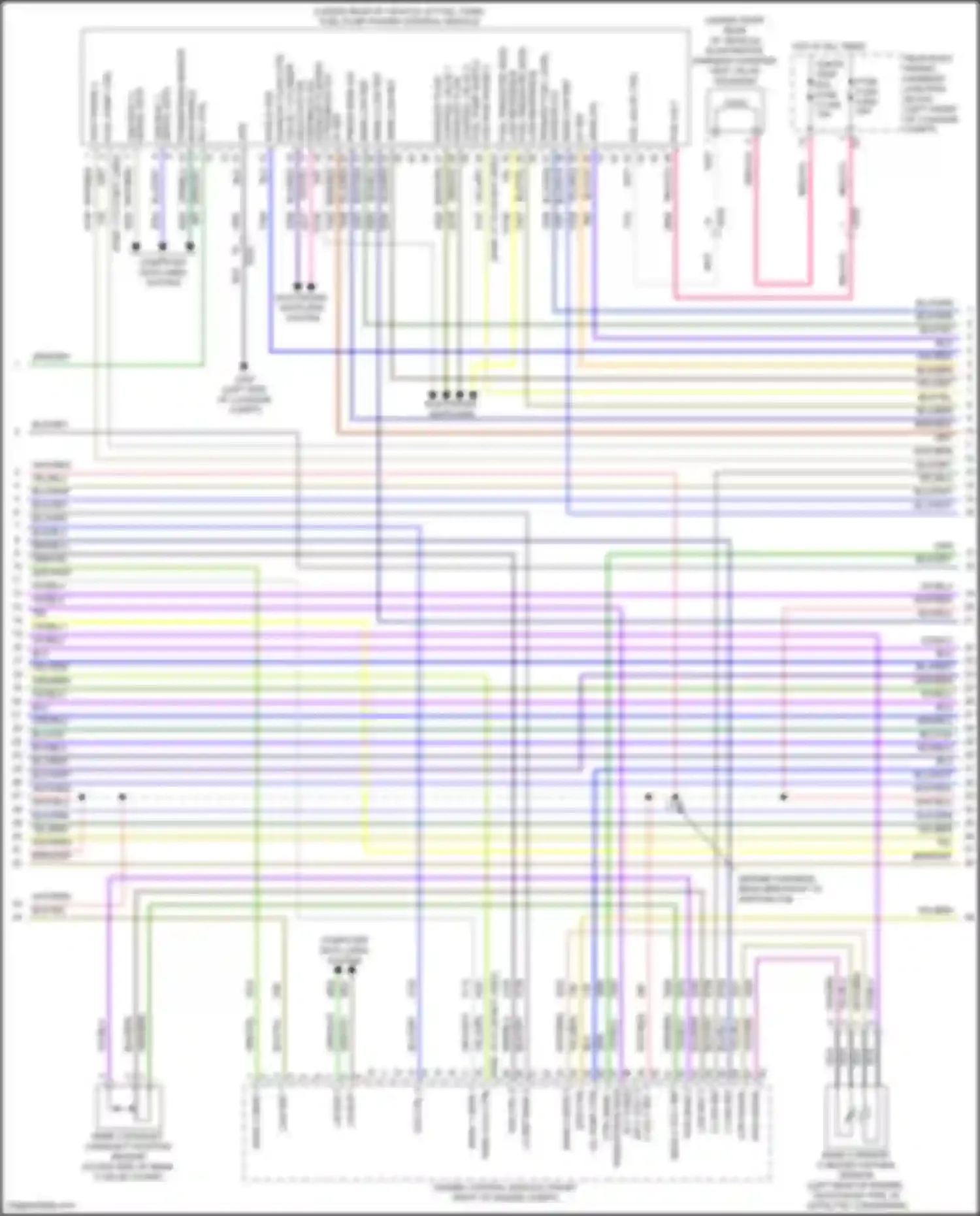 Wiring diagram exhaust flow for Cadillac CT5-V I (2019-2024) (1 of 1)