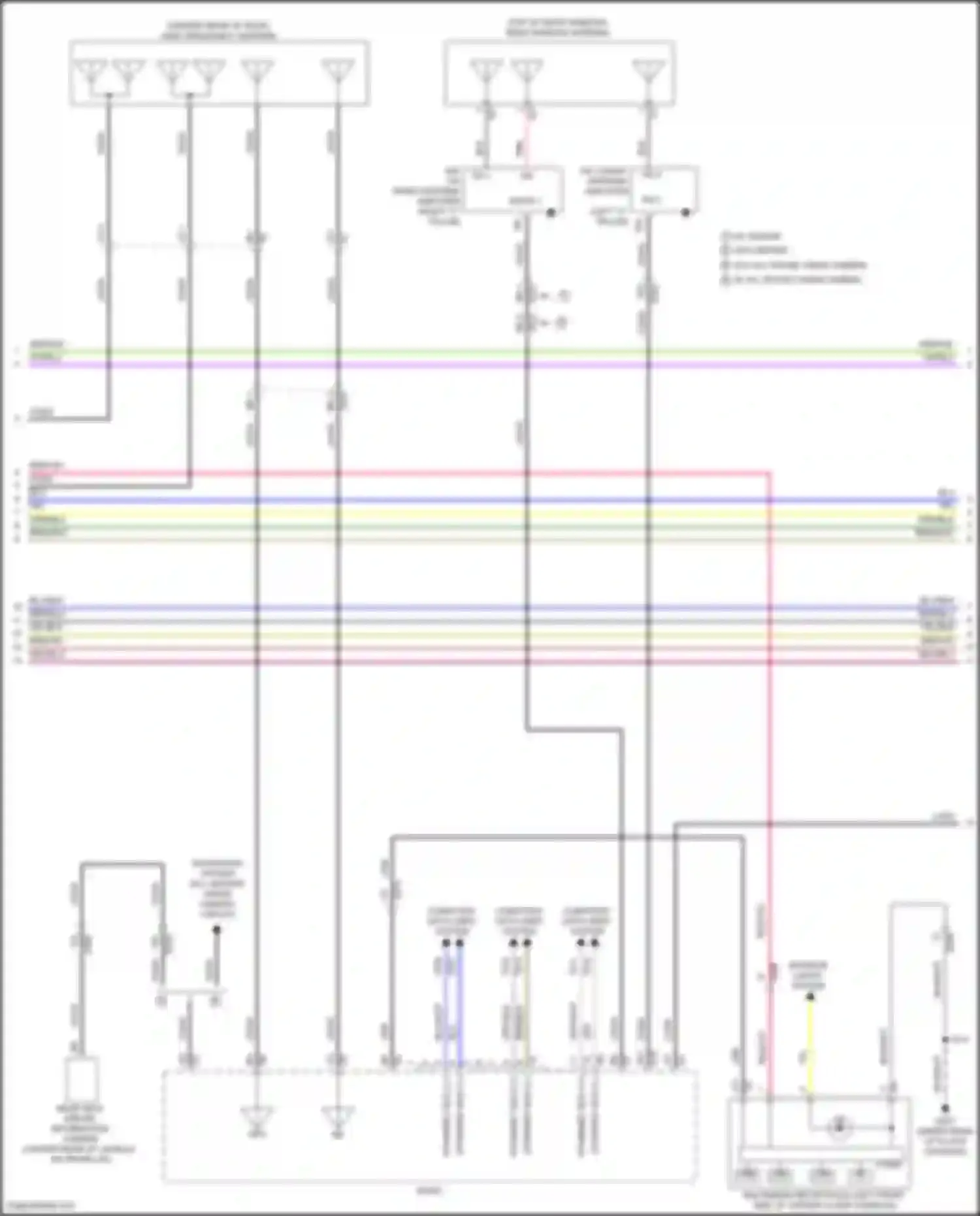 Wiring diagram fm 2 radio antenna amplifier for Cadillac CT5-V I (2019-2024) (1 of 4)