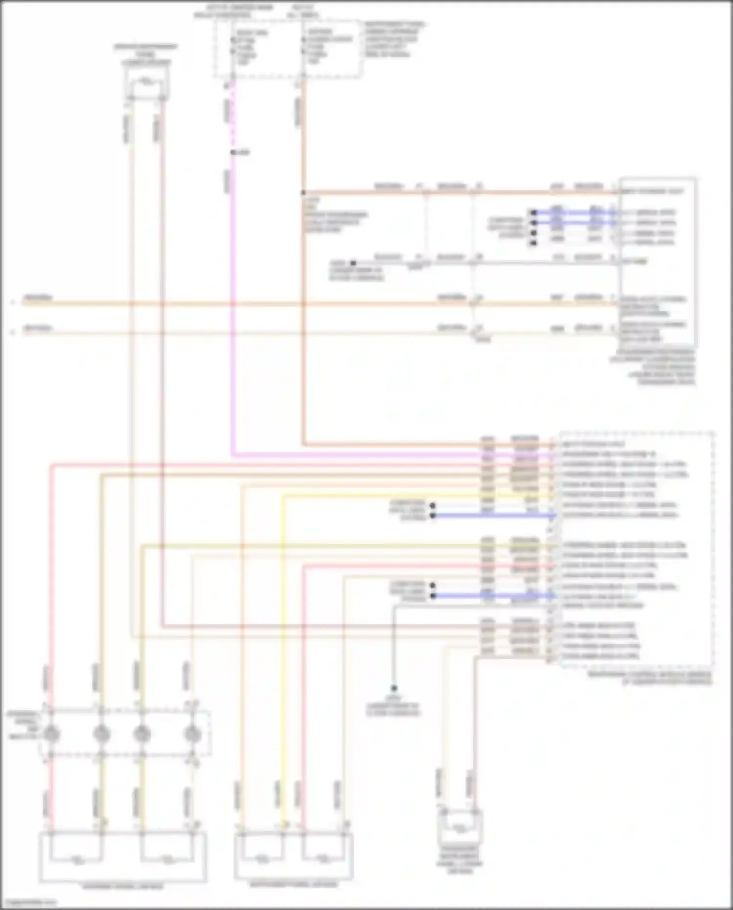 Wiring diagram instrument panel air bag for Cadillac CT5-V I (2019-2024) (1 of 1)
