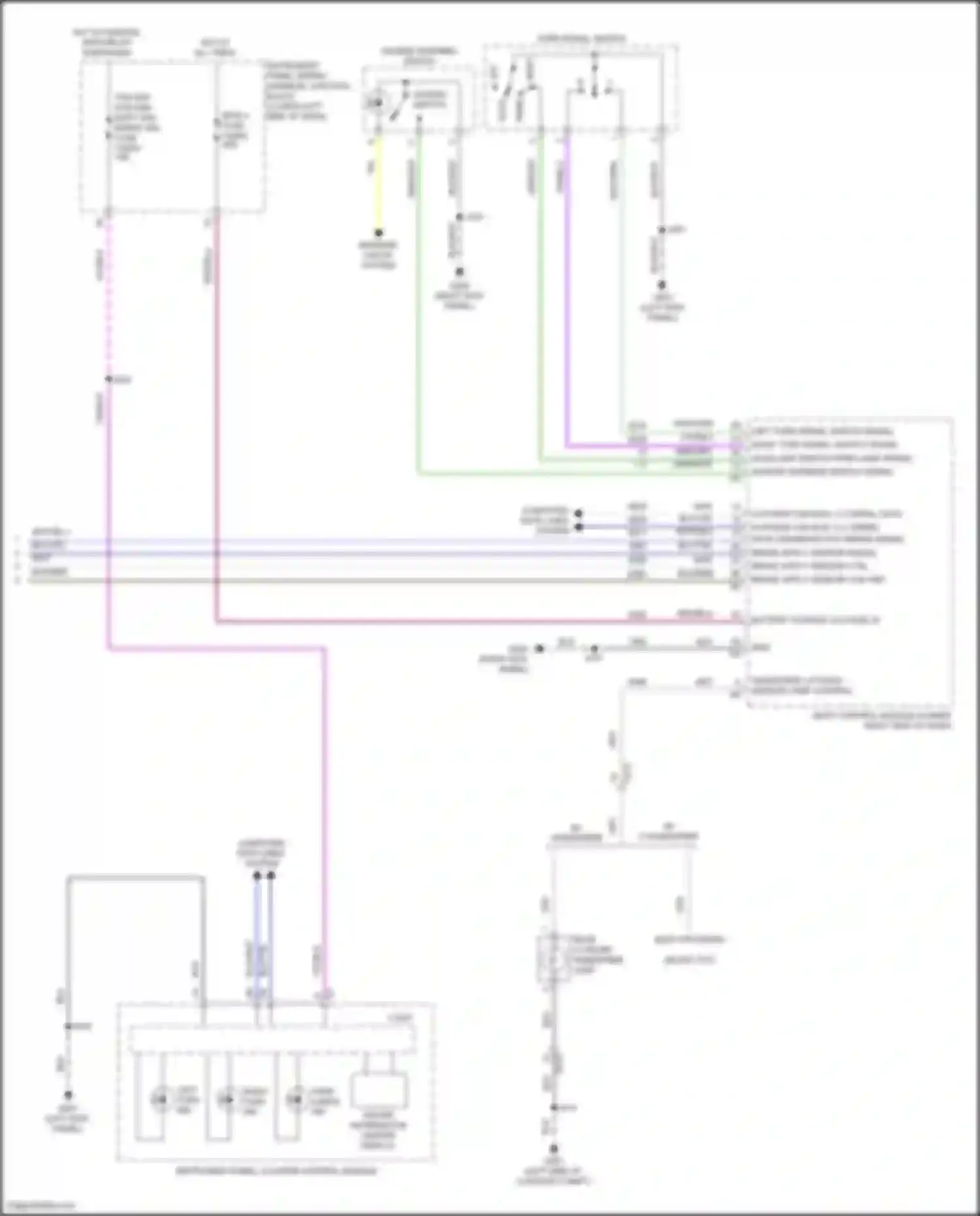 Wiring diagram left turn ind for Cadillac CT5-V I (2019-2024) (1 of 2)
