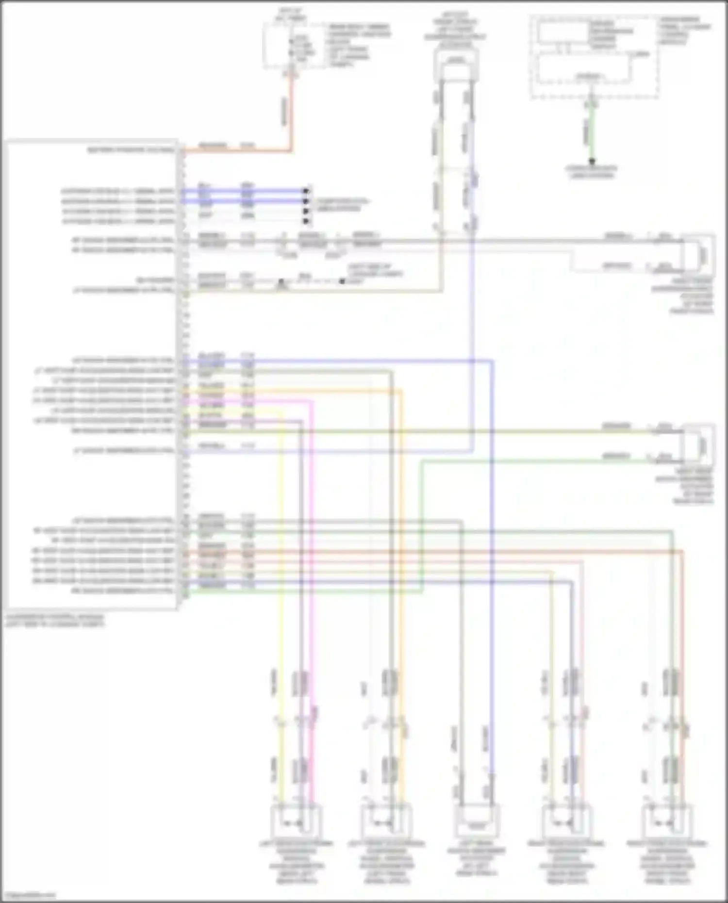 Wiring diagram lf shock absorber actr ctrl for Cadillac CT5-V I (2019-2024) (1 of 1)
