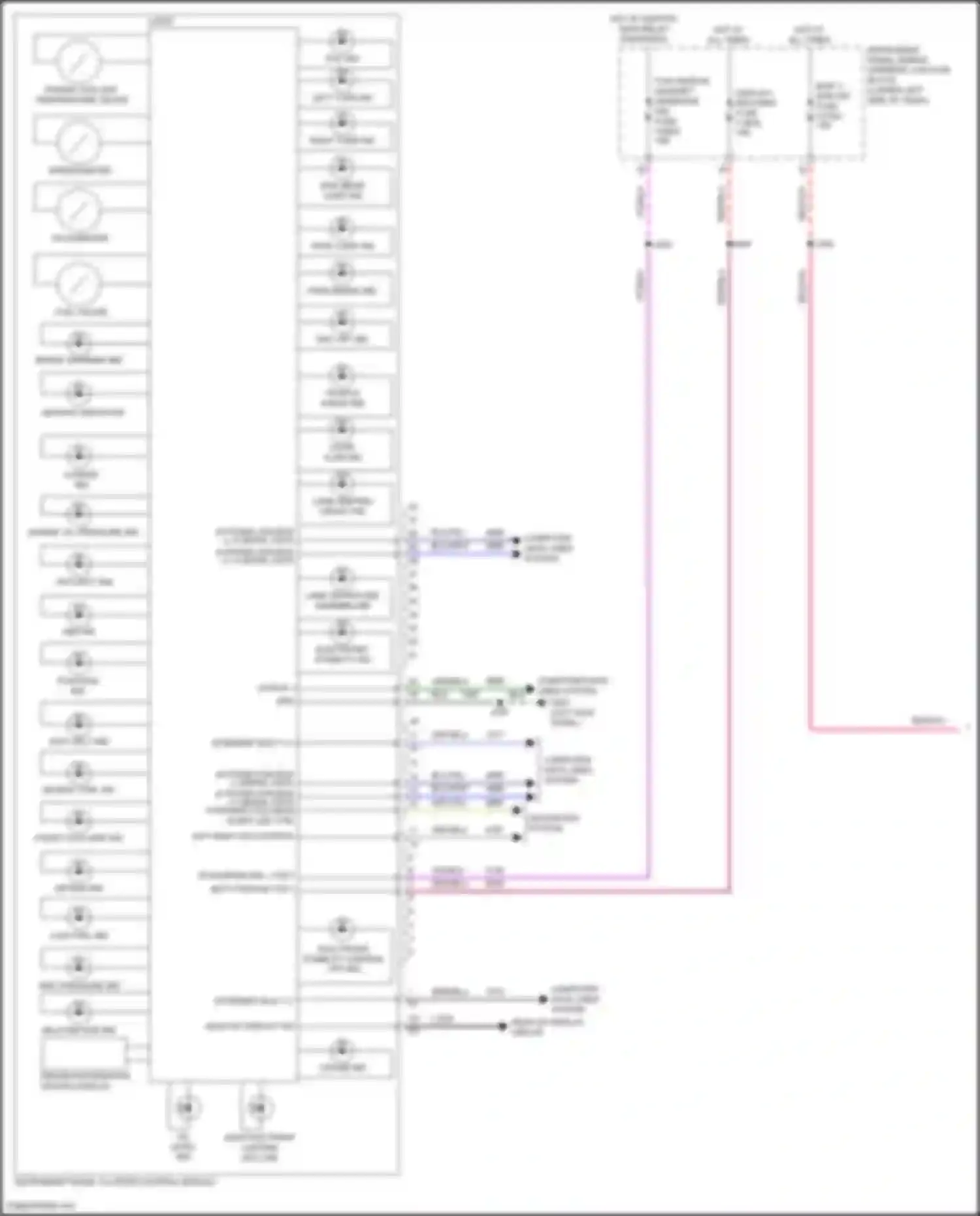 Wiring diagram low fuel ind for Cadillac CT5-V I (2019-2024) (1 of 1)