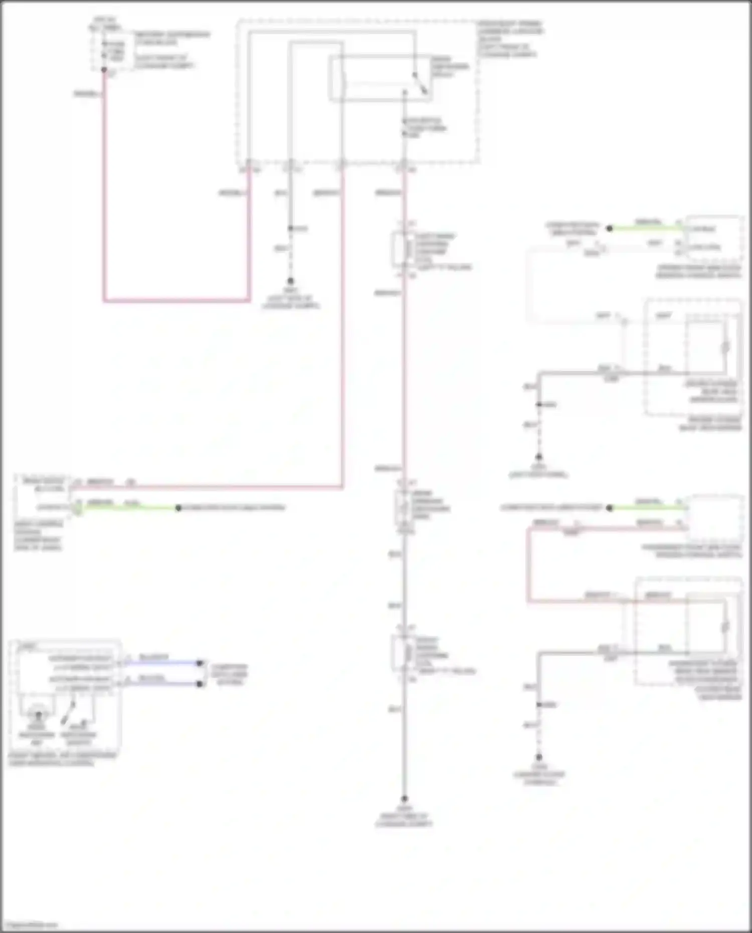 Wiring diagram rear defogger switch for Cadillac CT5-V I (2019-2024) (1 of 1)