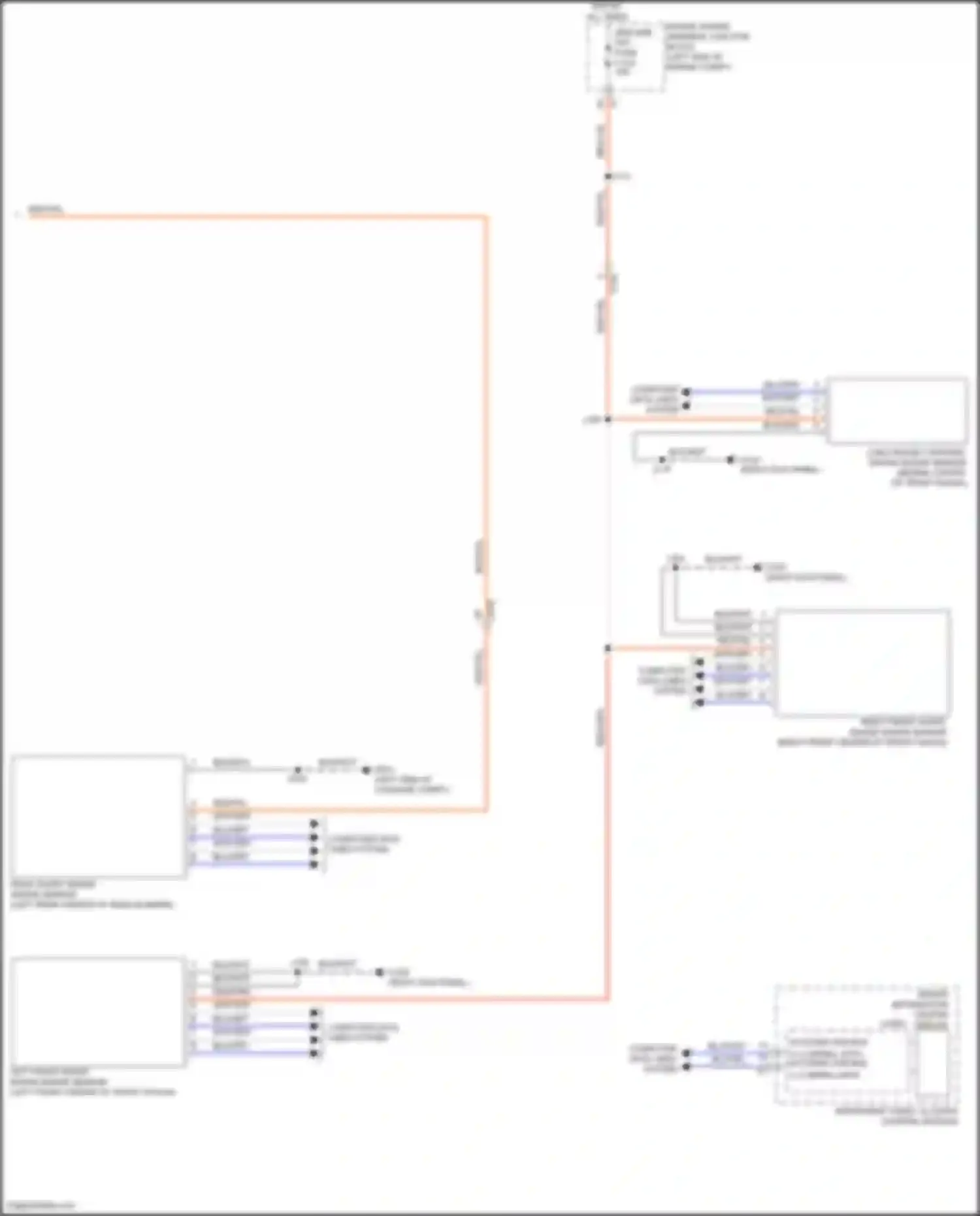 Wiring diagram red/org for Cadillac CT5-V I (2019-2024) (1 of 1)