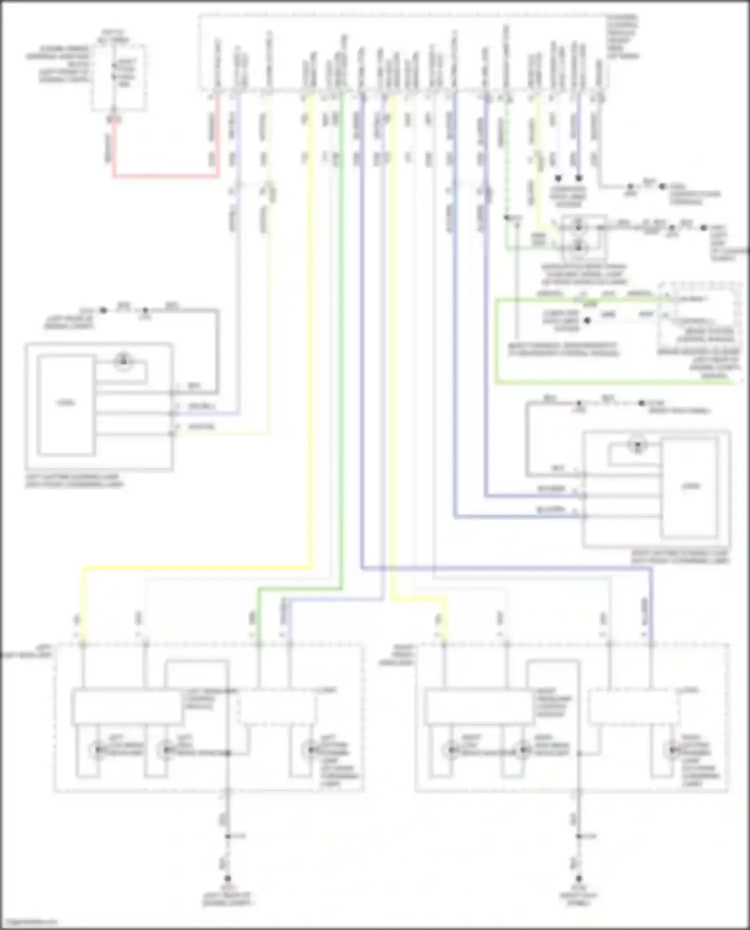 Wiring diagram right low beam headlamp for Cadillac CT5-V I (2019-2024) (1 of 1)
