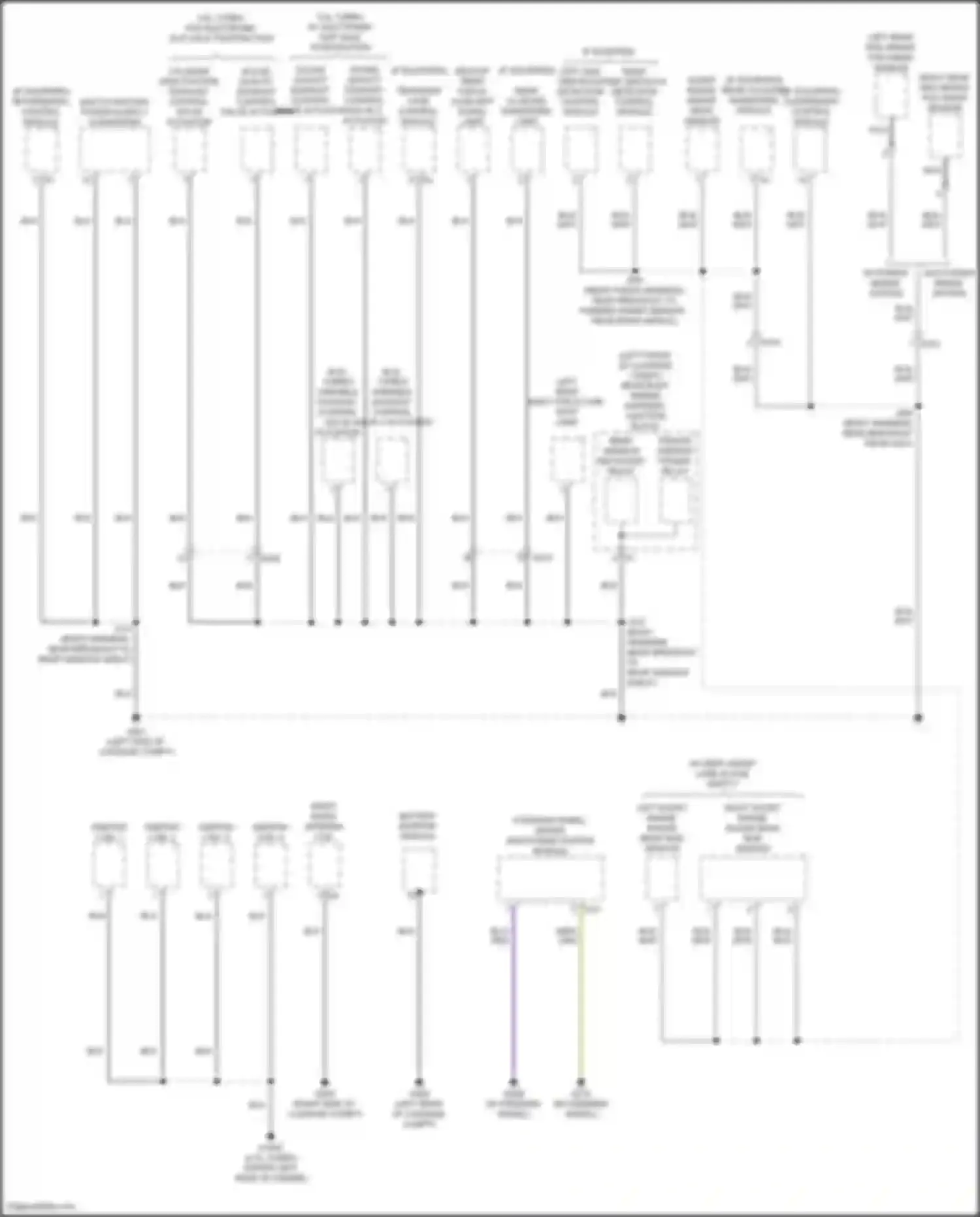 Wiring diagram sound quality exhaust control valve actuator for Cadillac CT5-V I (2019-2024) (3 of 4)