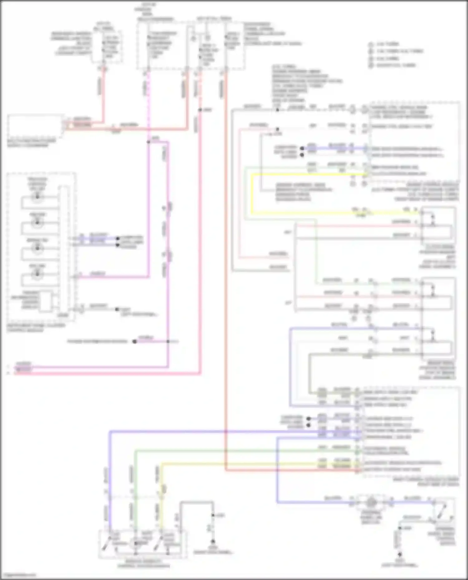 Wiring diagram steering wheel air bag coil for Cadillac CT5-V I (2019-2024) (11 of 17)