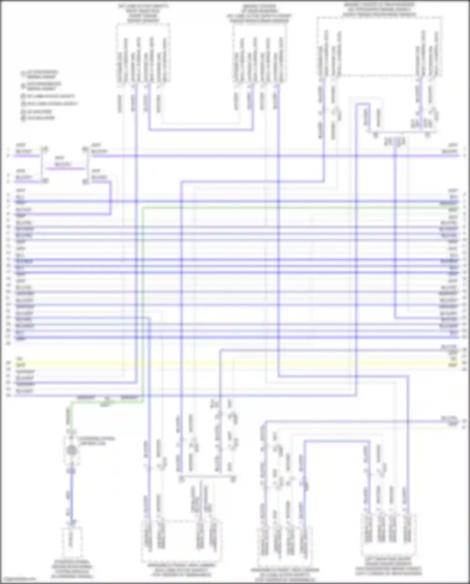 Wiring diagram w/ lane active safety for Cadillac CT5-V I (2019-2024) (2 of 9)
