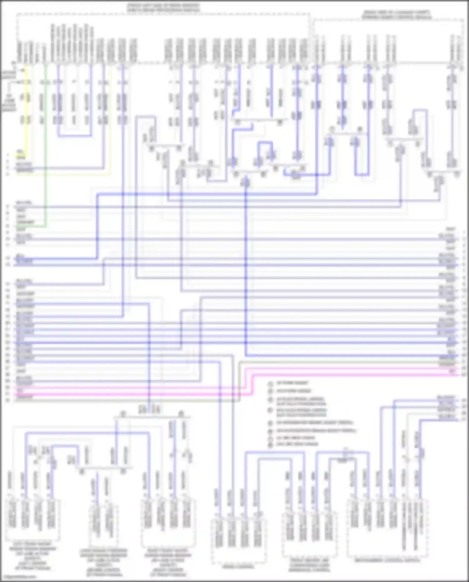 Wiring diagram w/o electronic limited slip axle positraction for Cadillac CT5-V I (2019-2024) (2 of 2)