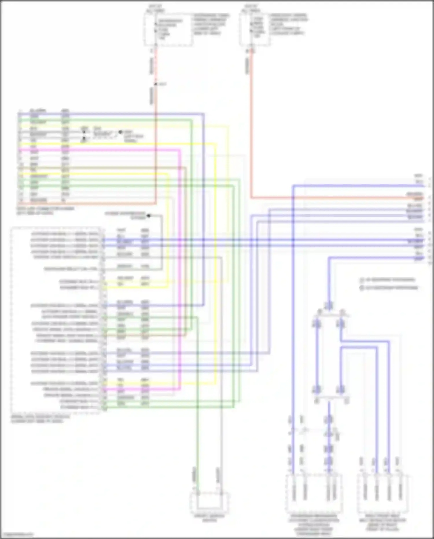 Wiring diagram w/o restraint provisions for Cadillac CT5-V I (2019-2024) (1 of 1)