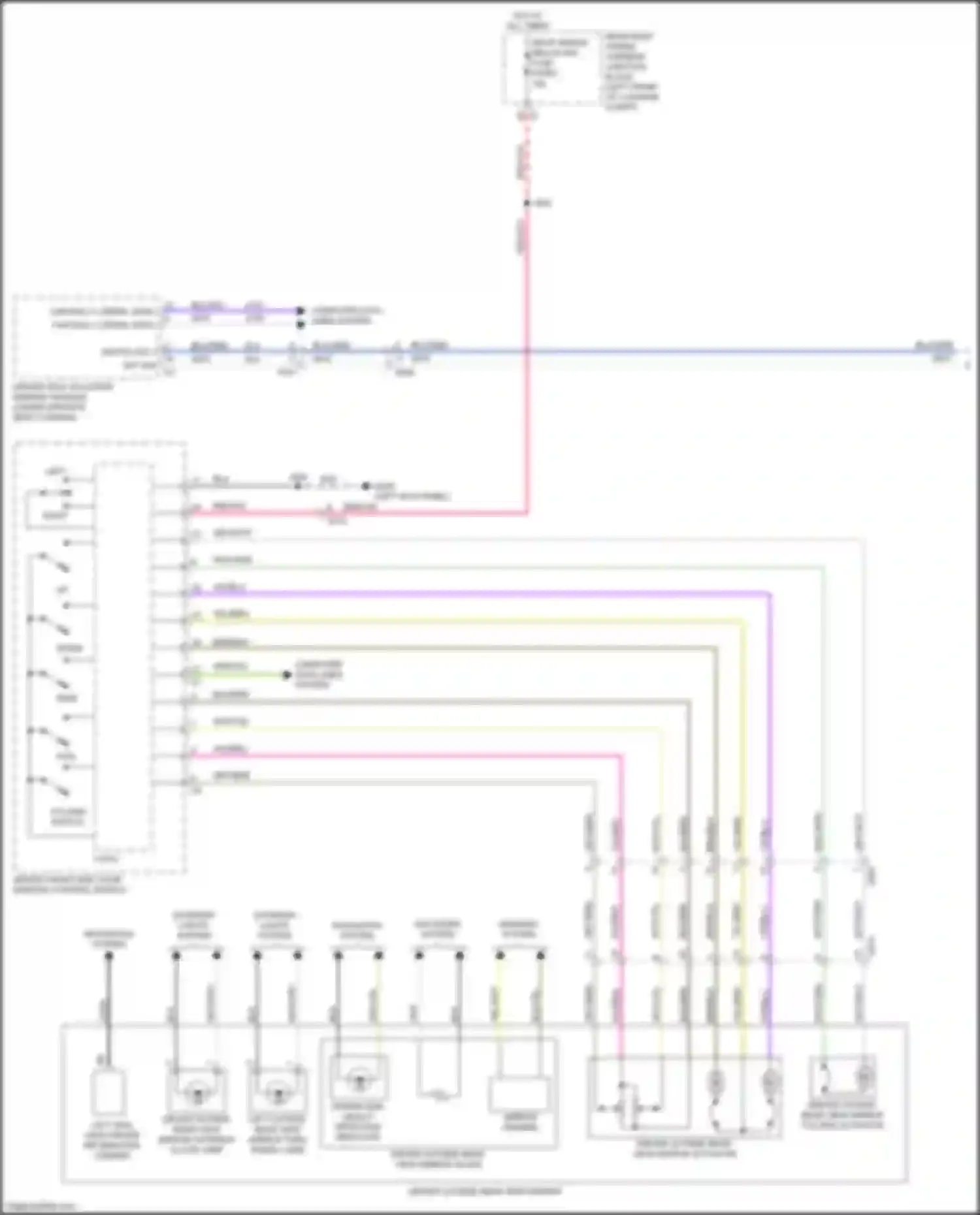 CT5 Cadillac I (2019-2024): Memory mirrors circuit (1 of 2)
