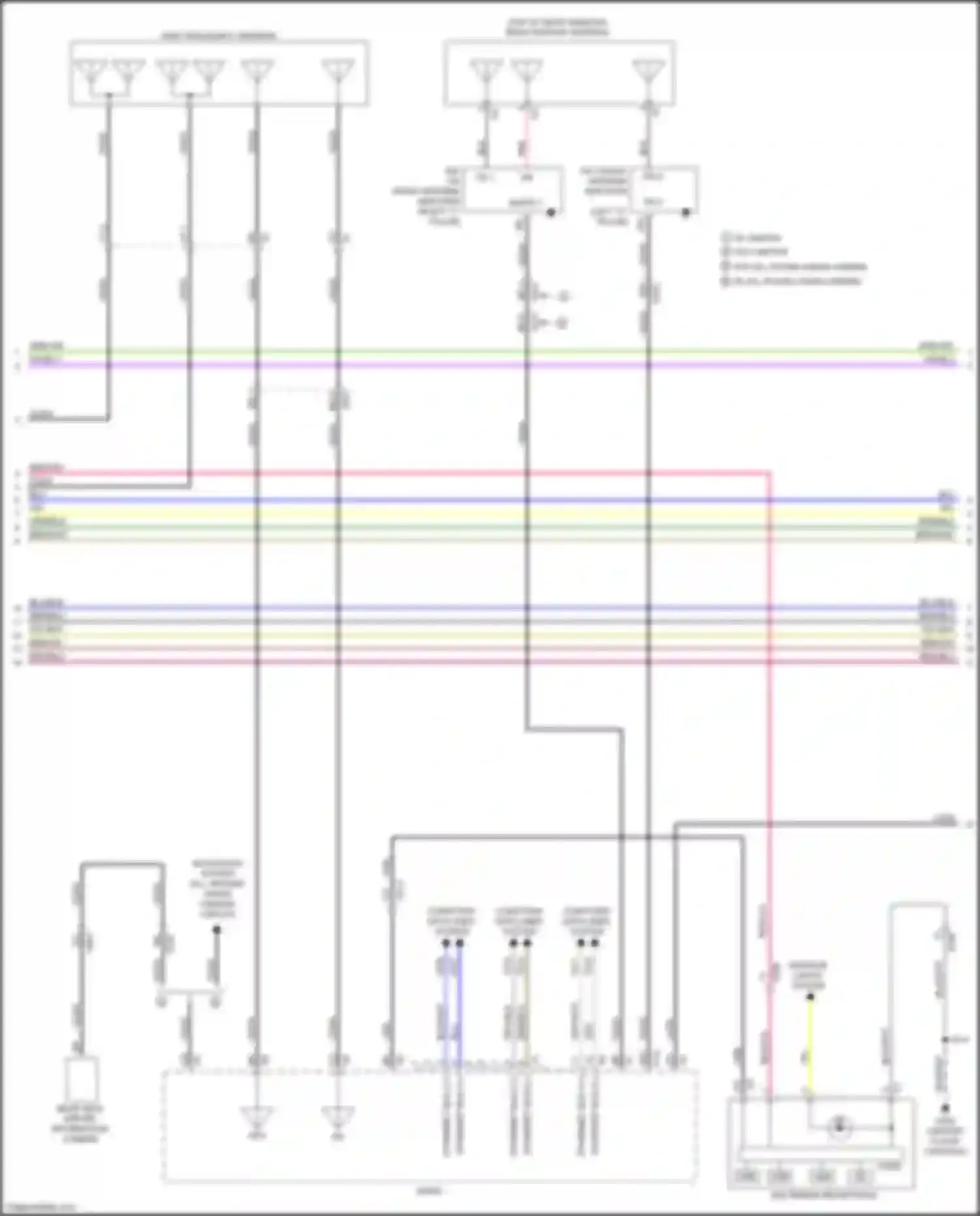 CT5 Cadillac I (2019-2024): Navigation circuit, w/o surround amplifier (3 of 5)