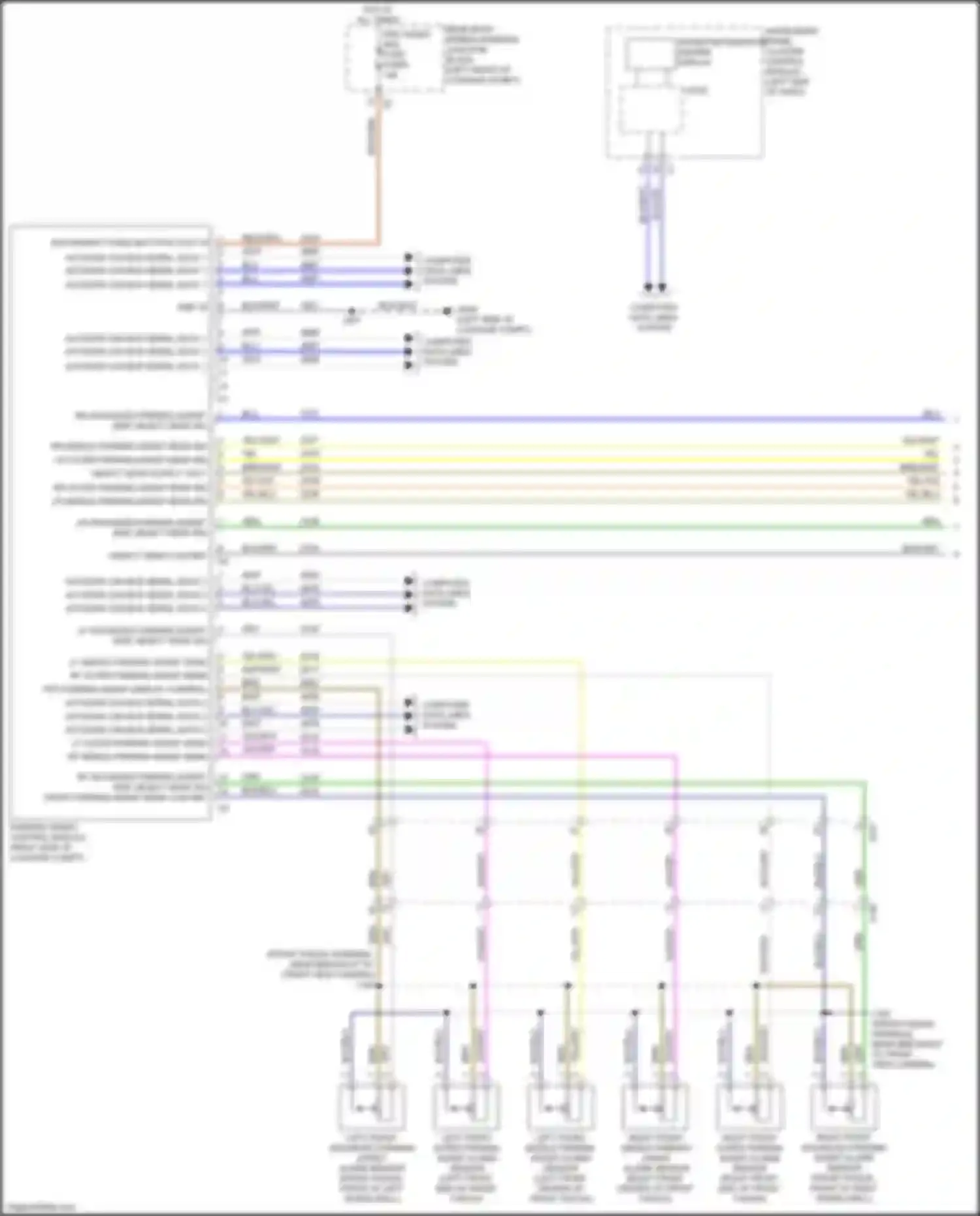 CT5 Cadillac I (2019-2024): Parking assistant circuit (1 of 2)