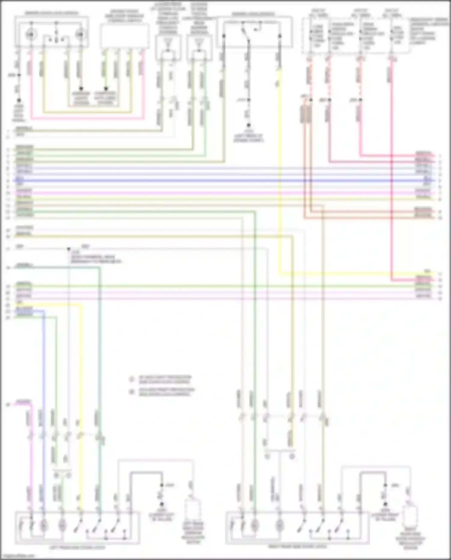 CT5 Cadillac I (2019-2024): Power door locks circuit (2 of 4)