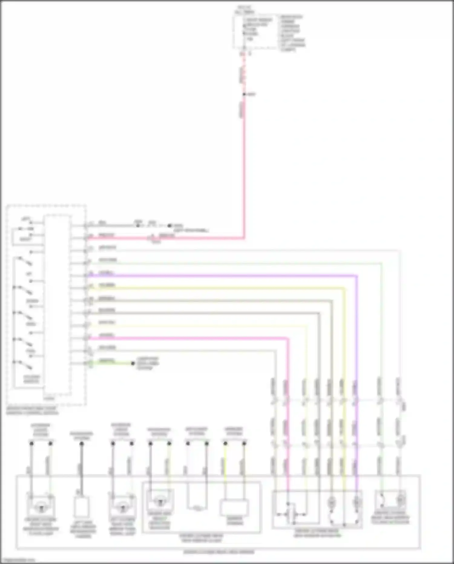CT5 Cadillac I (2019-2024): Power mirrors circuit (1 of 2)
