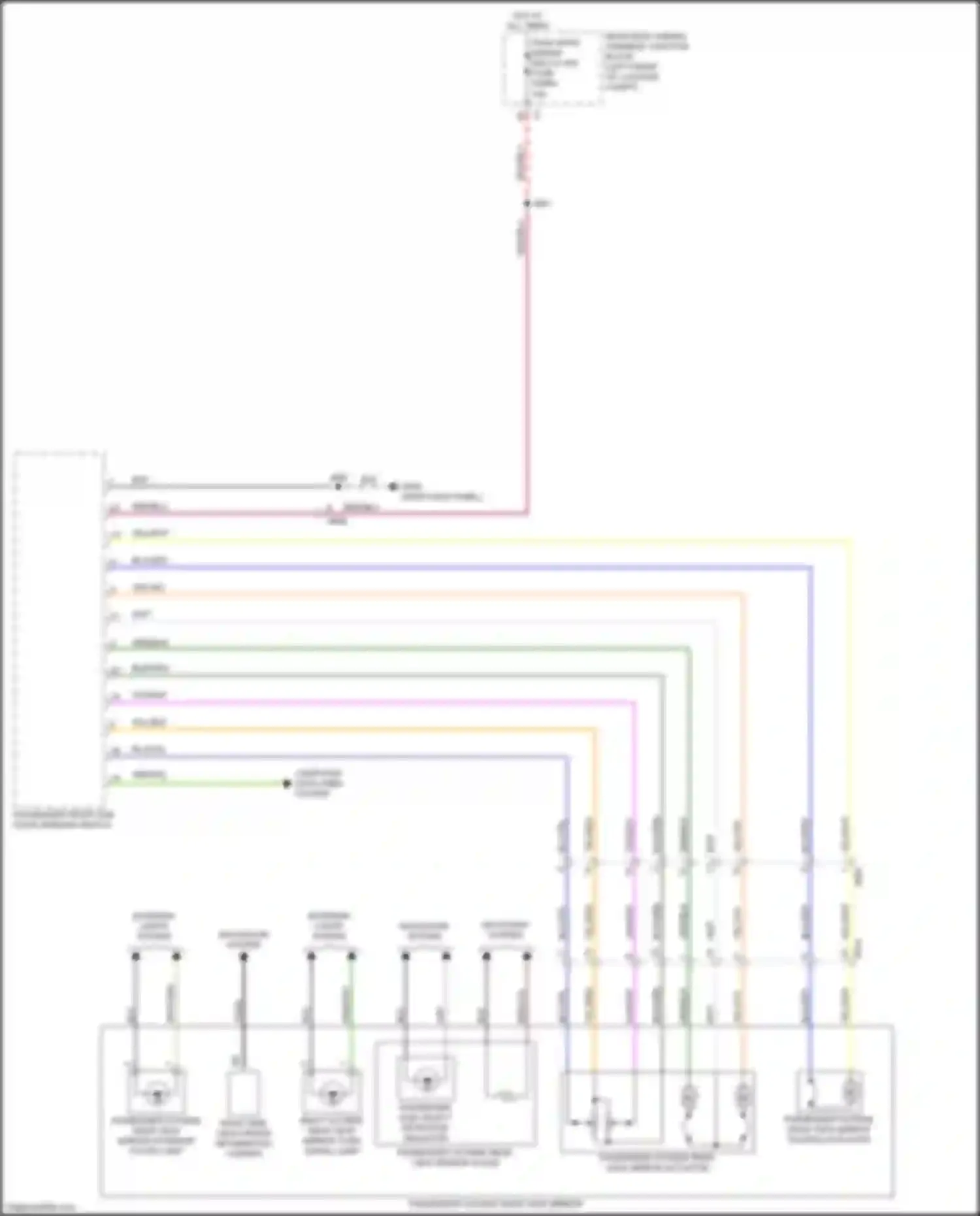 CT5 Cadillac I (2019-2024): Power mirrors circuit (2 of 2)