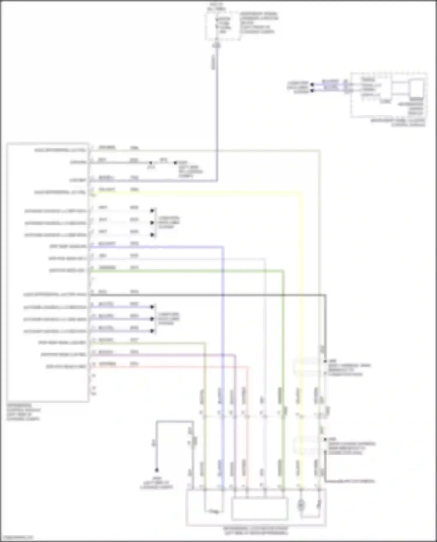CT5 Cadillac I (2019-2024): Rear differential lock circuit
