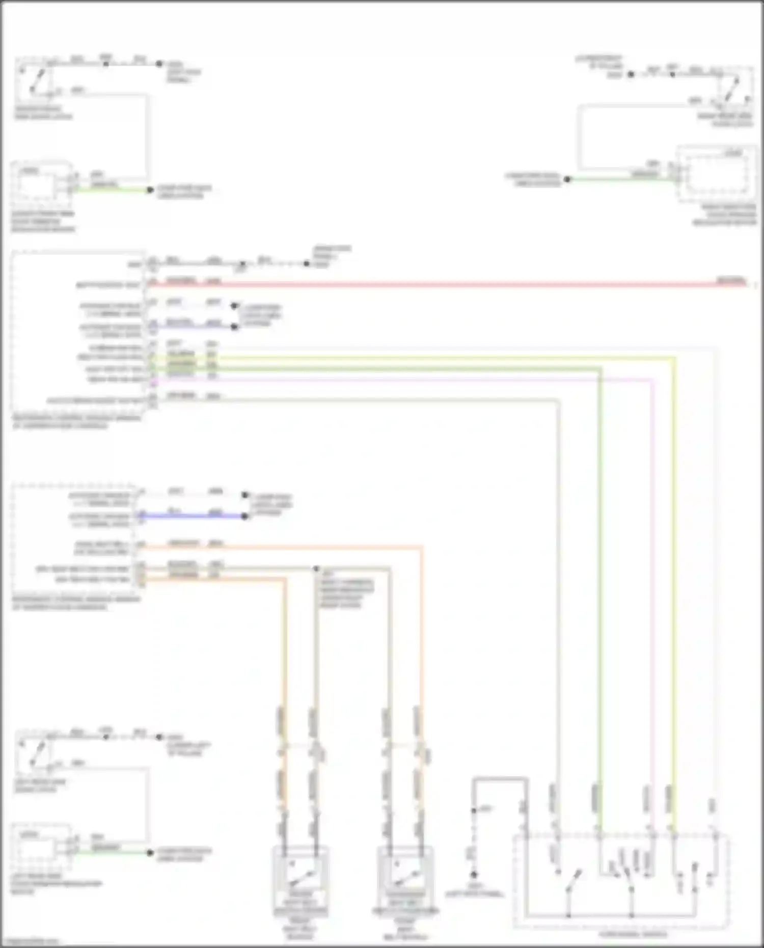 CT5 Cadillac I (2019-2024): Warning systems circuit (1 of 2)