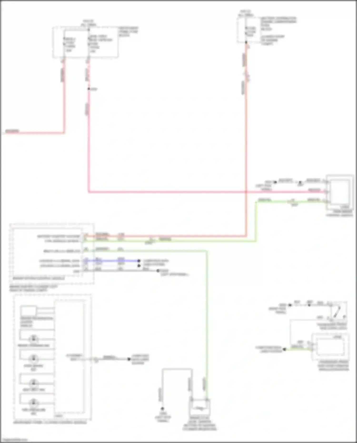 CT5 Cadillac I (2019-2024): Warning systems circuit (2 of 2)