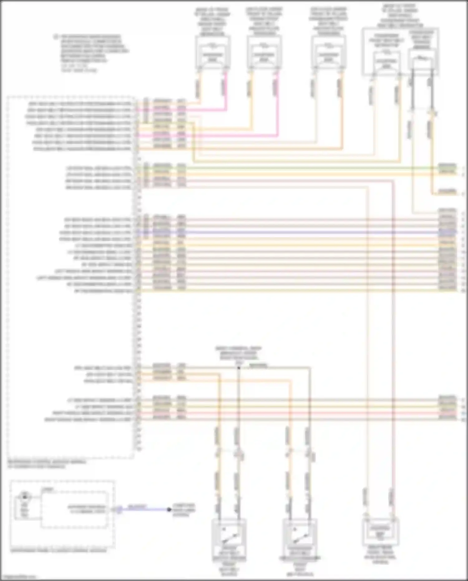Wiring diagram left middle side impact sensing mod lo ref for Cadillac CT5 I (2019-2024)