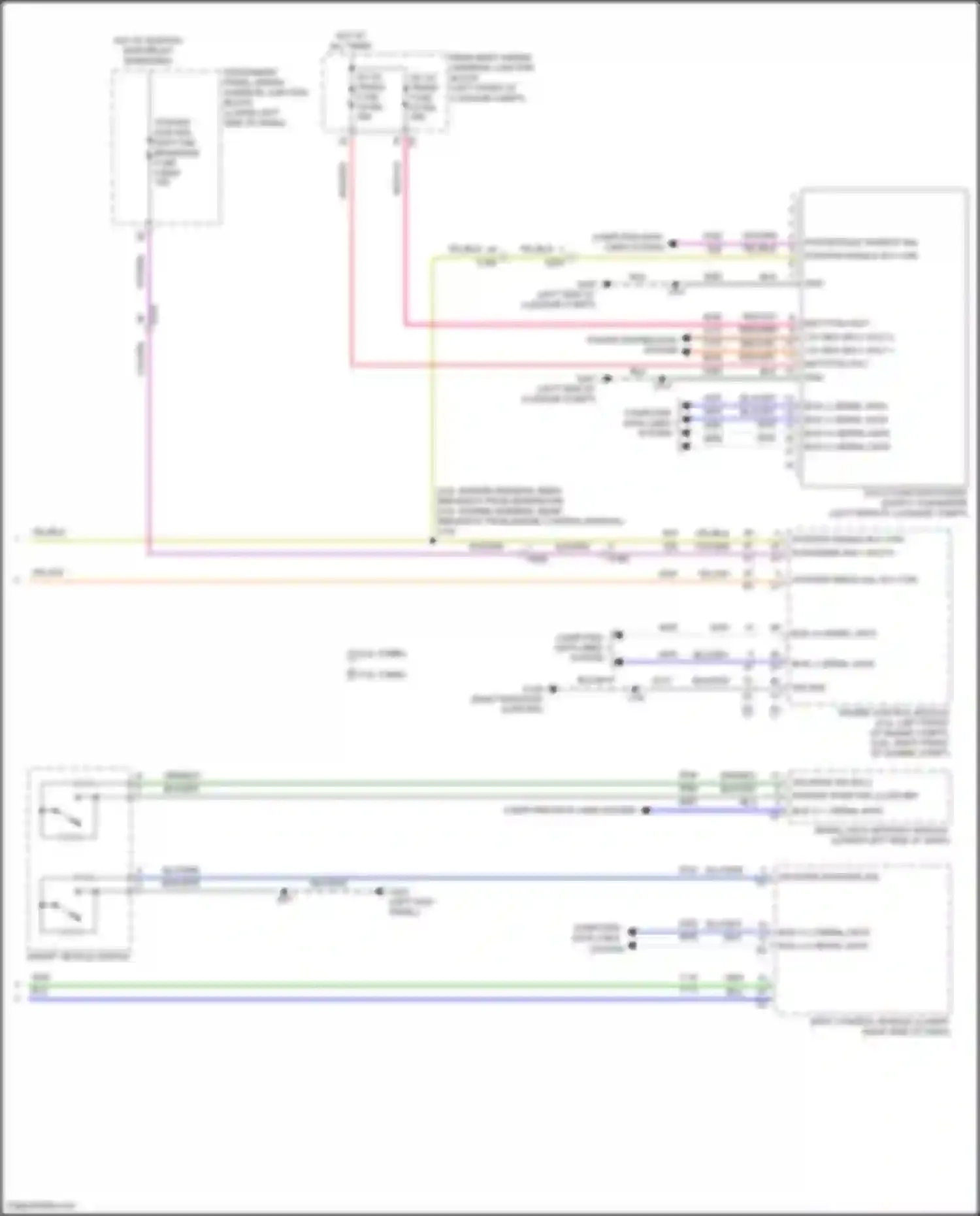 Wiring diagram power distribution system for Cadillac CT5 I (2019-2024)