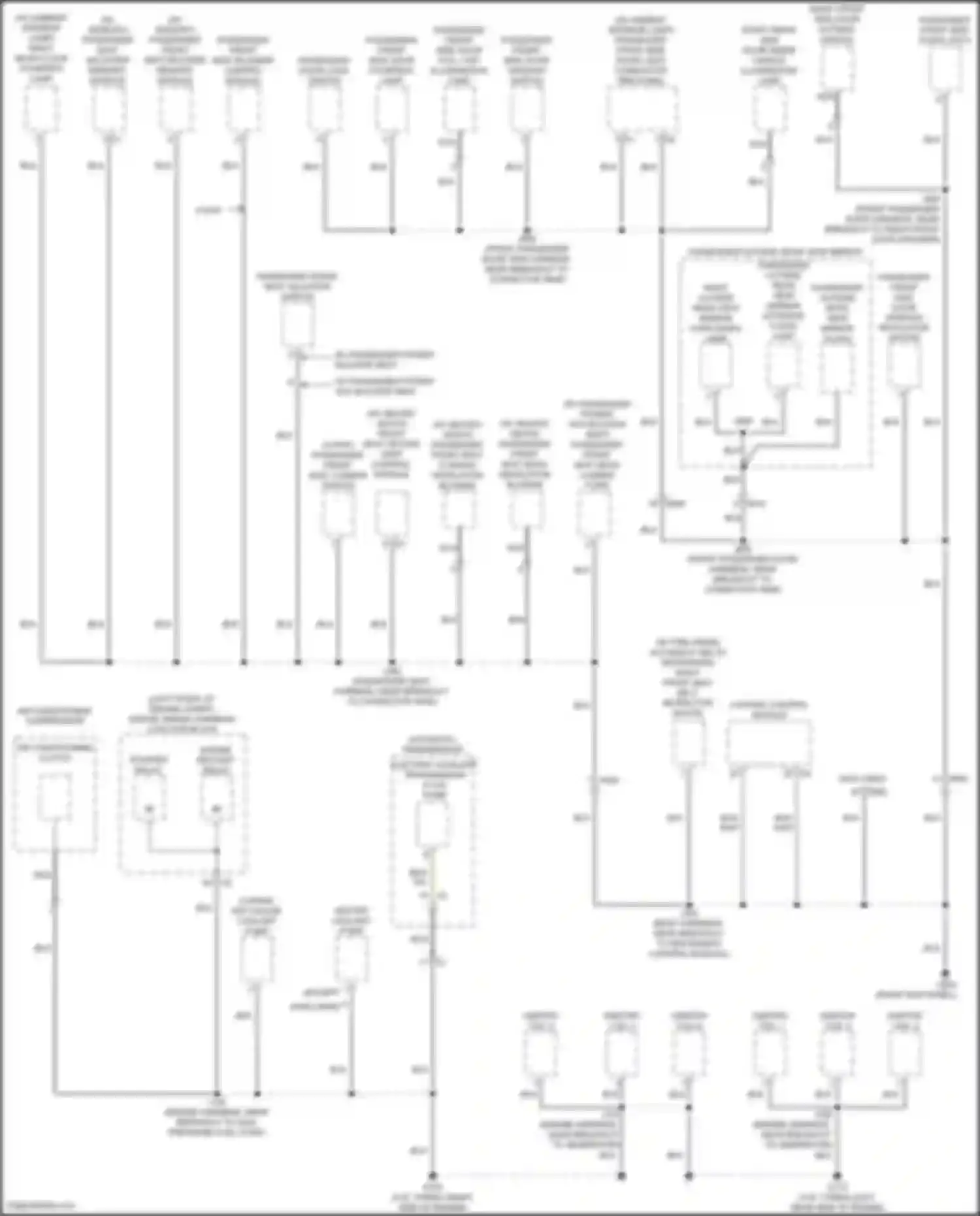 Wiring diagram right outside rear view mirror turn signal lamp for Cadillac CT5 I (2019-2024)