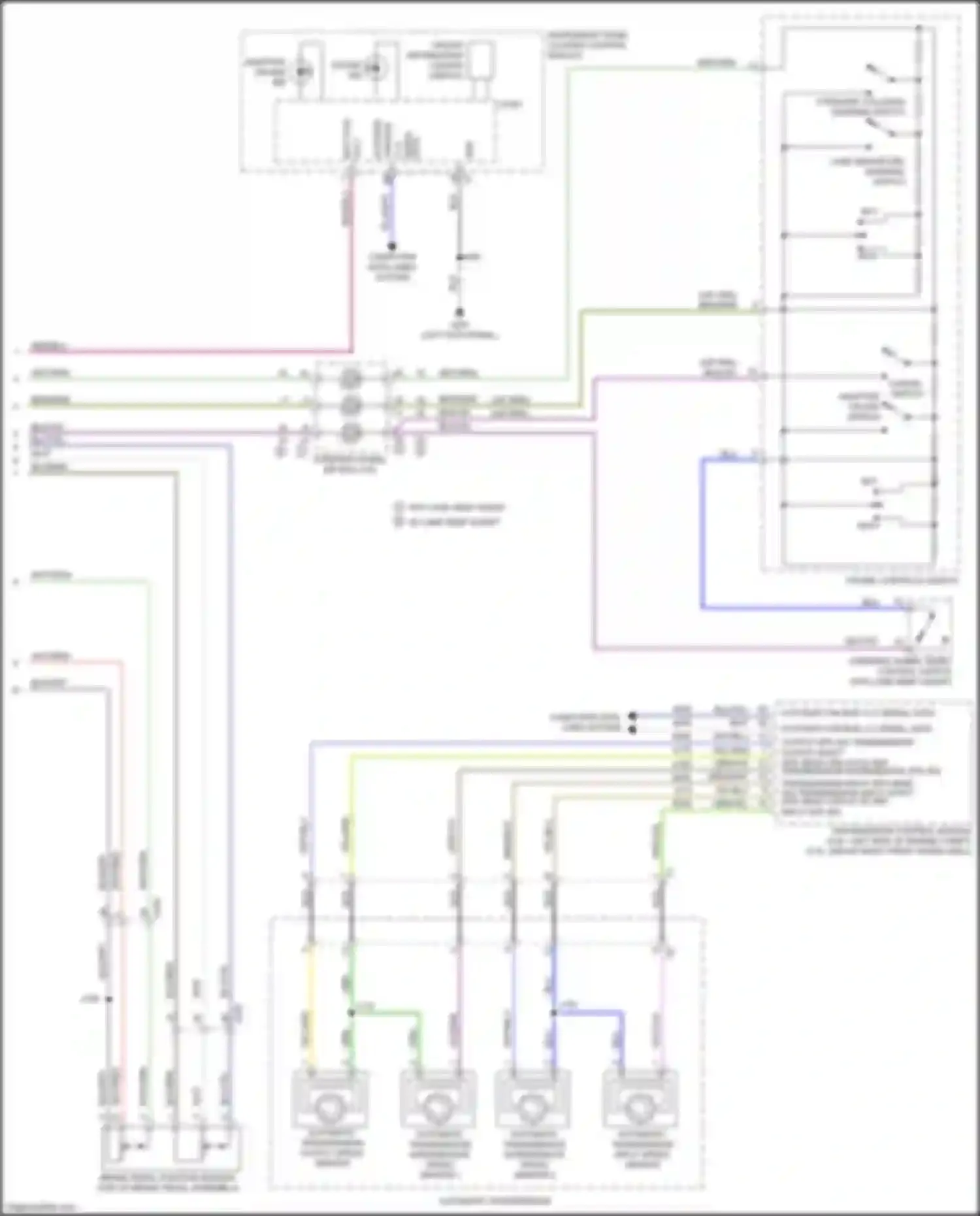 Wiring diagram automatic transmission intermediate speed sensor 1 for Cadillac CT5 I (2019-2024)