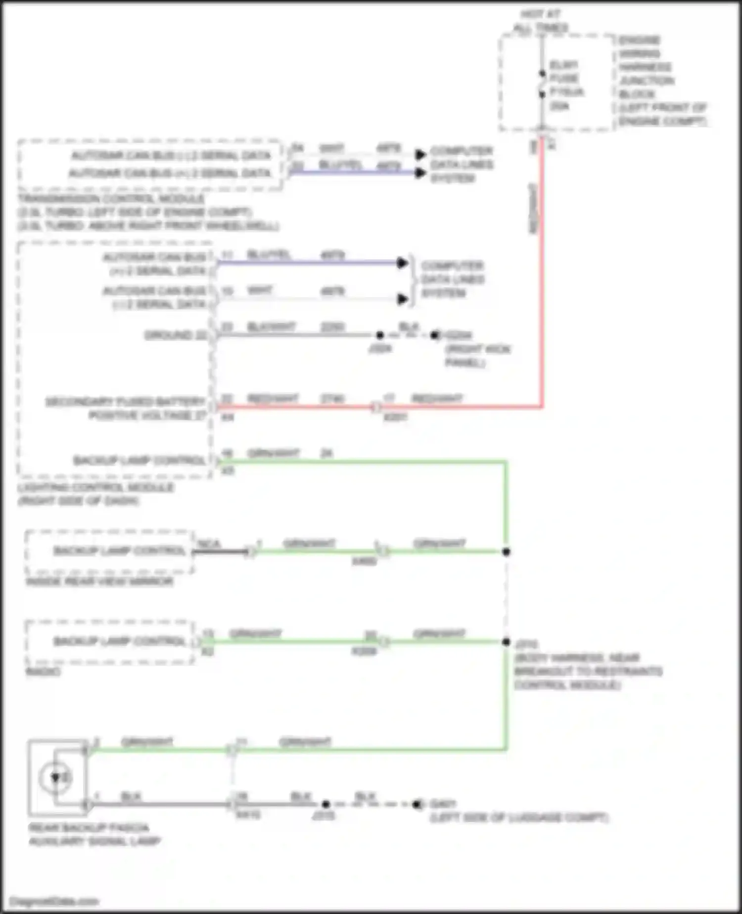 Wiring diagram blk/wht for Cadillac CT5 I (2019-2024) (31 of 67)