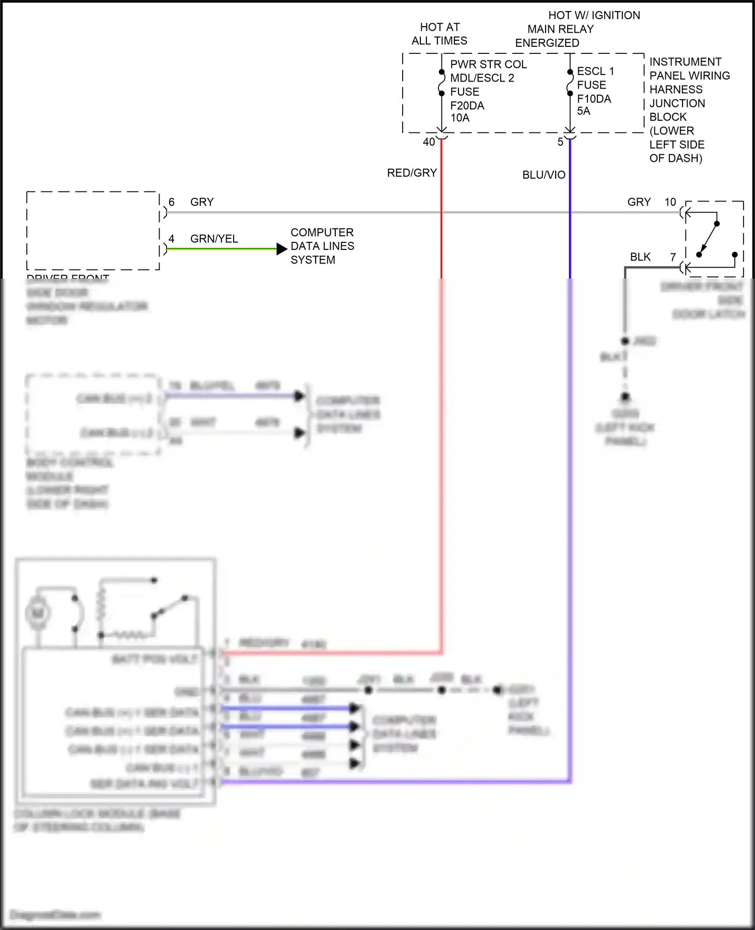 Cadillac CT5 I (2019-2024) body control module wiring diagram  (10 of 11)