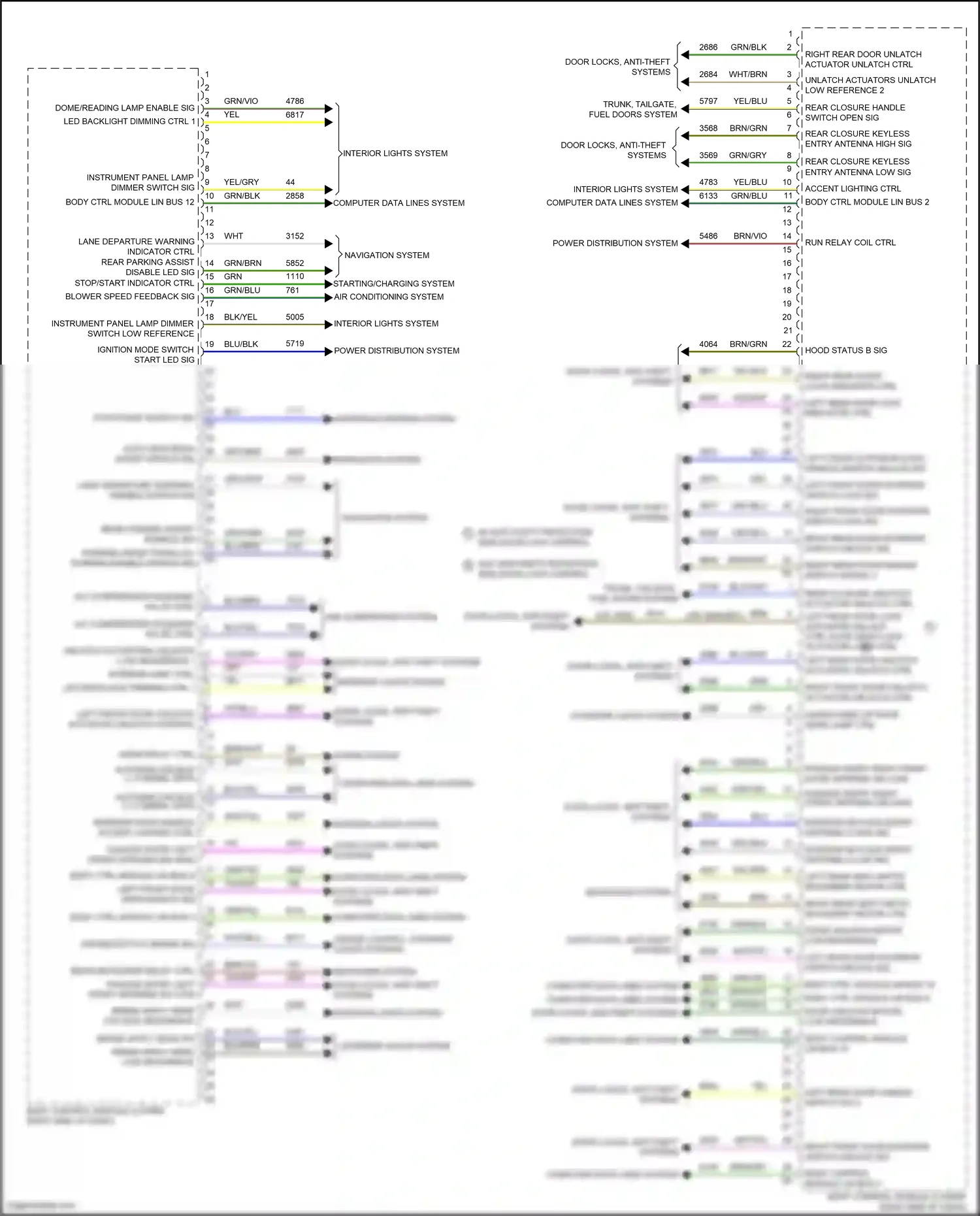 Cadillac CT5 I (2019-2024) body ctrl module lin bus 16 wiring diagram  (1 of 1)
