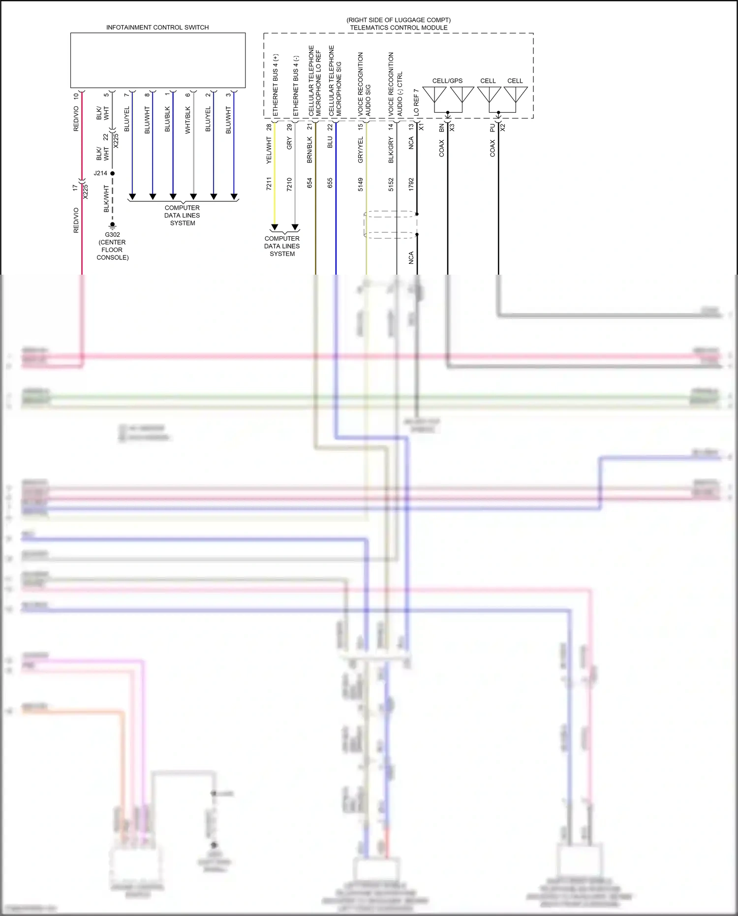 Cadillac CT5 I (2019-2024) computer data lines system wiring diagram  (47 of 114)