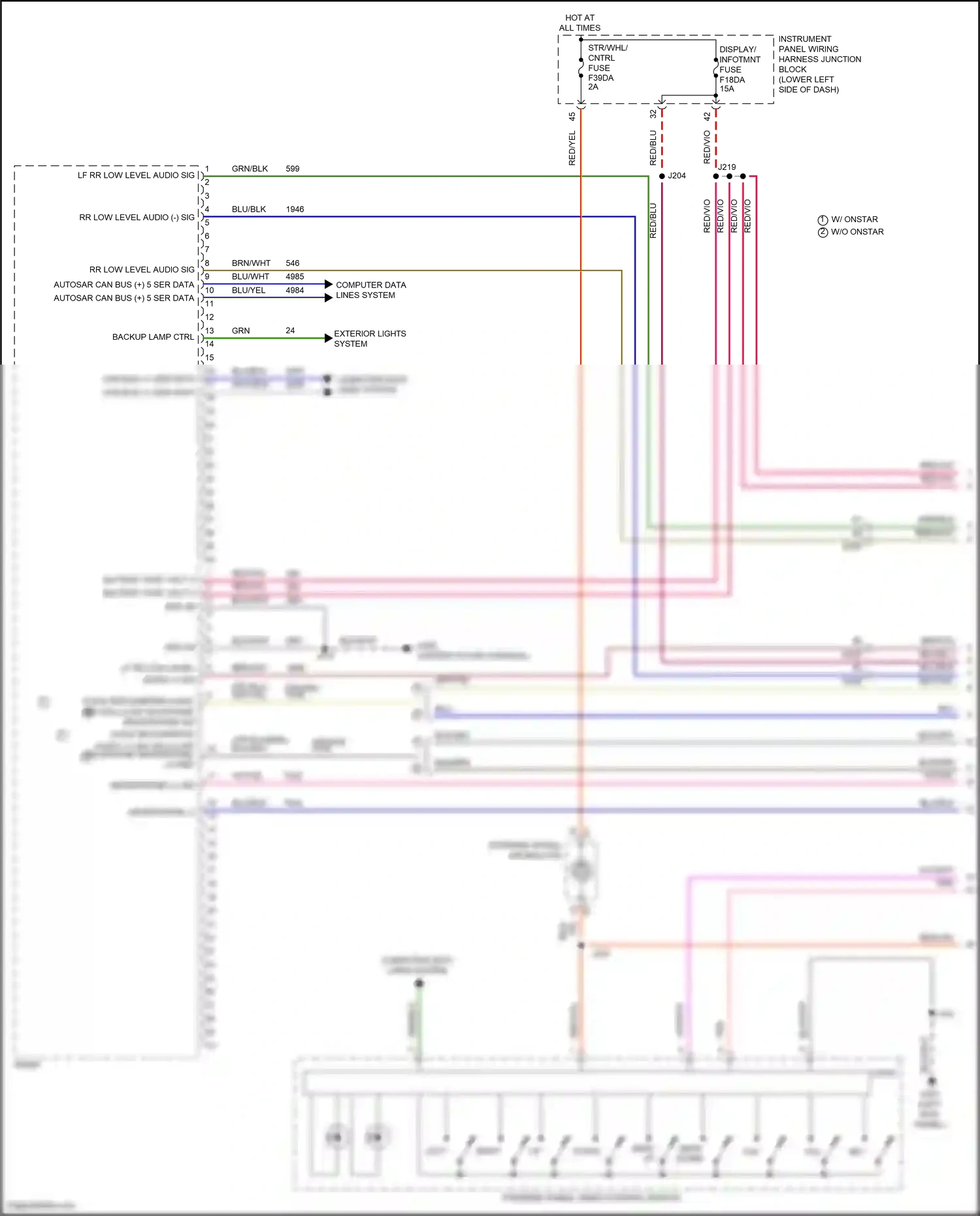 Cadillac CT5 I (2019-2024) computer data lines system wiring diagram  (45 of 114)