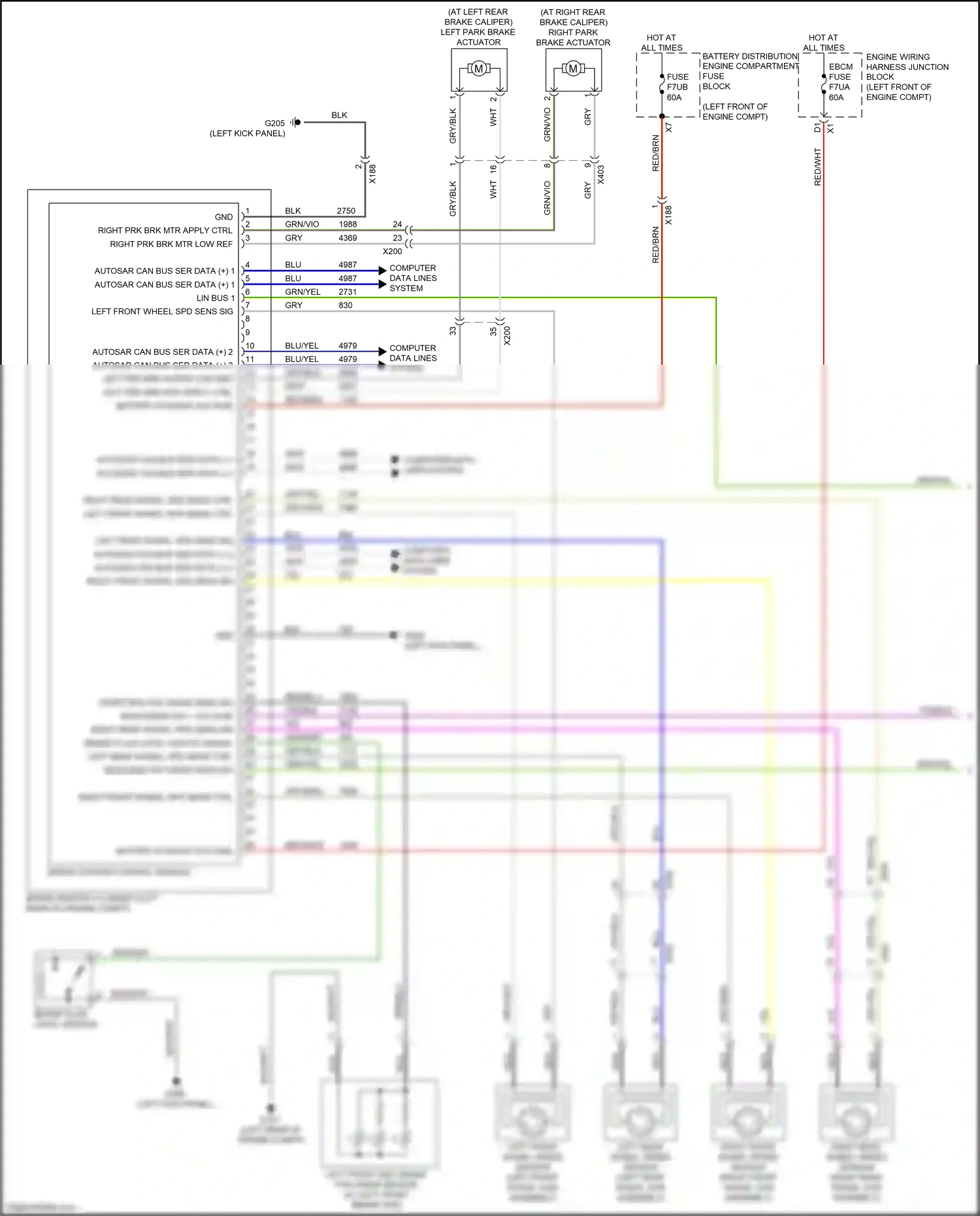 Cadillac CT5 I (2019-2024) computer data lines system wiring diagram  (21 of 114)
