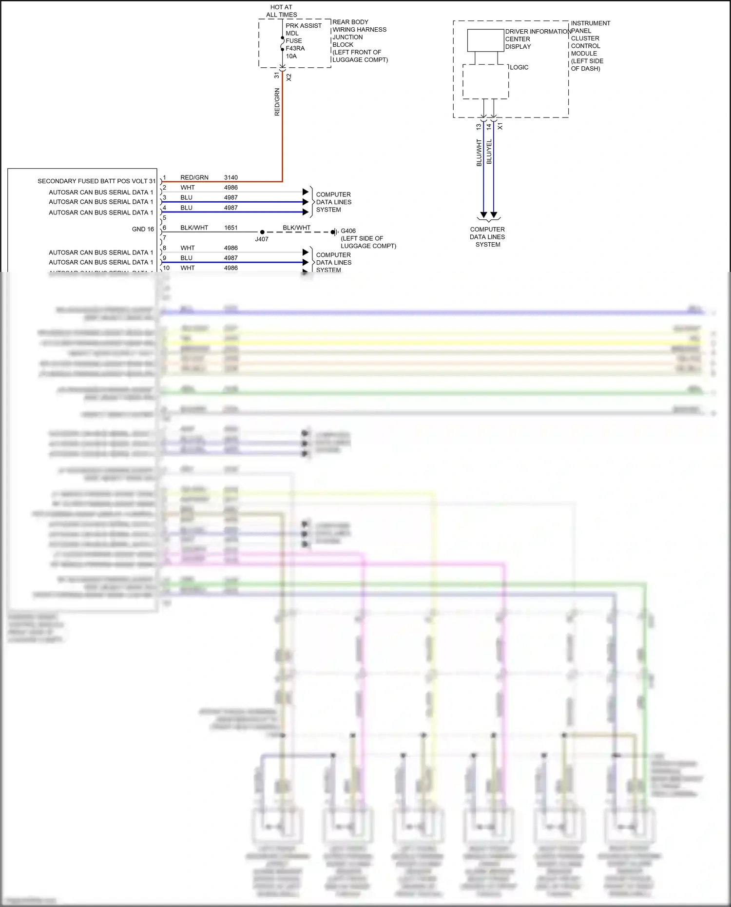 Cadillac CT5 I (2019-2024) computer data lines system wiring diagram  (96 of 114)
